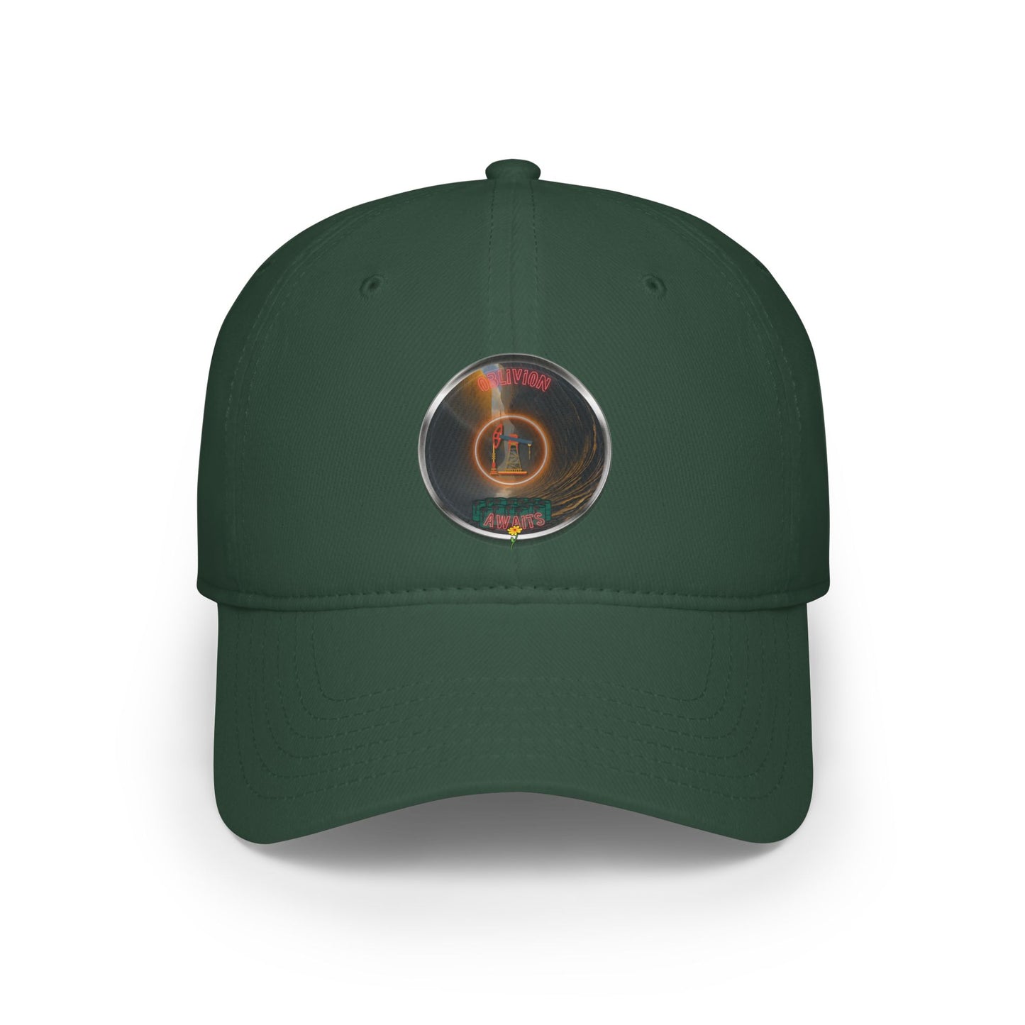 Lumpy Donut Baseball Cap - "The Donut Cap Splashed in Oil" -  - pic donut w/ [*charitable donut]