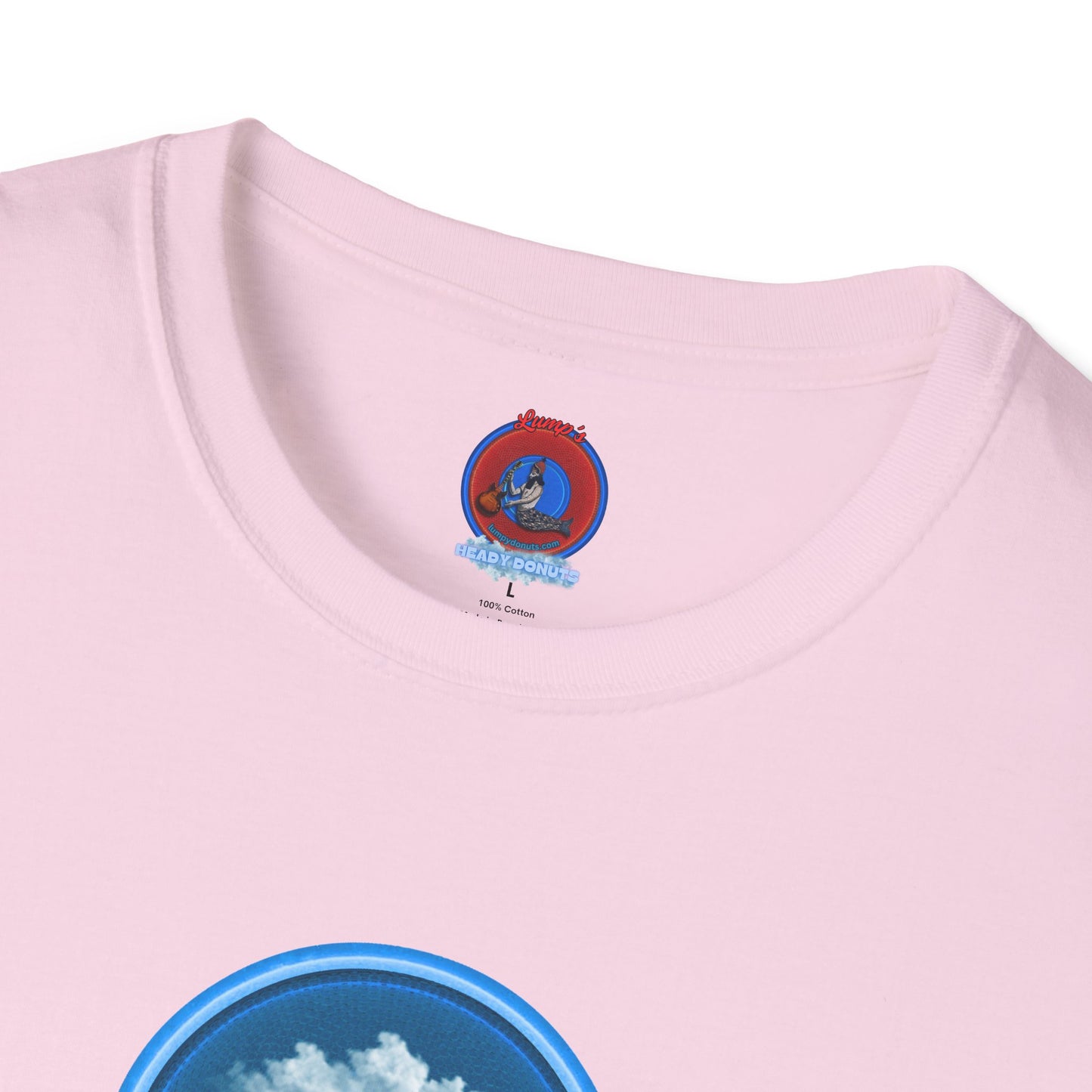 Classic Donut Tee - Unisex Soft-Style - "Got Rhombus?" - series 1.0  - variant 1 - blue/blue donut