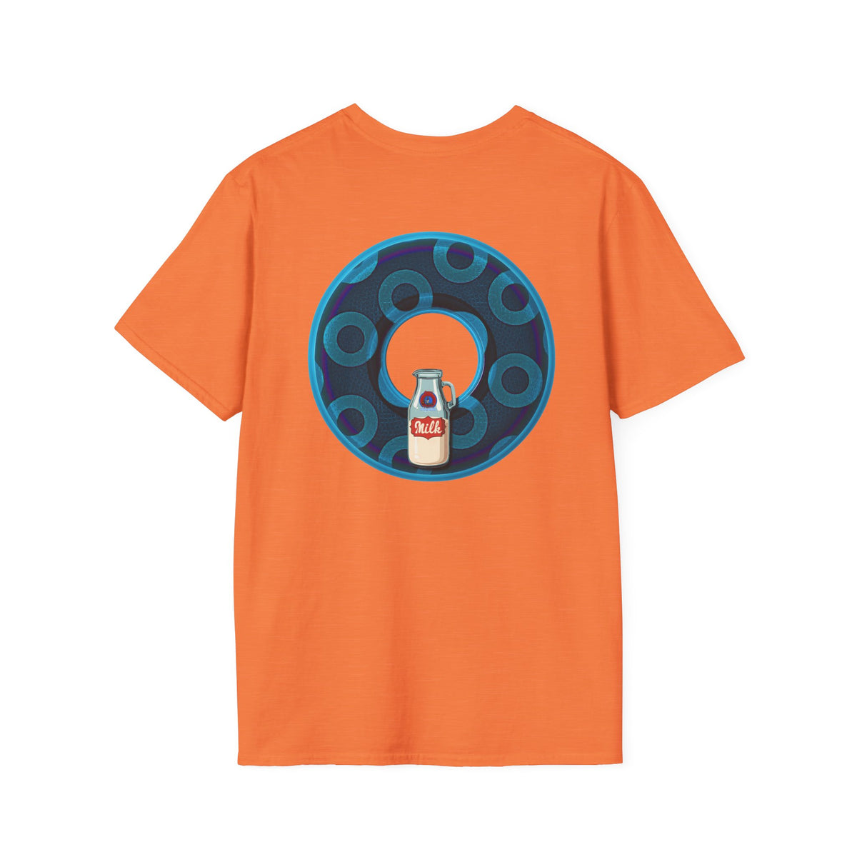 Classic Donut Tee - Unisex Soft-Style - "Wooked Cream - YEMSG Donut " - blue/teal rustic paradox donut - variant 7