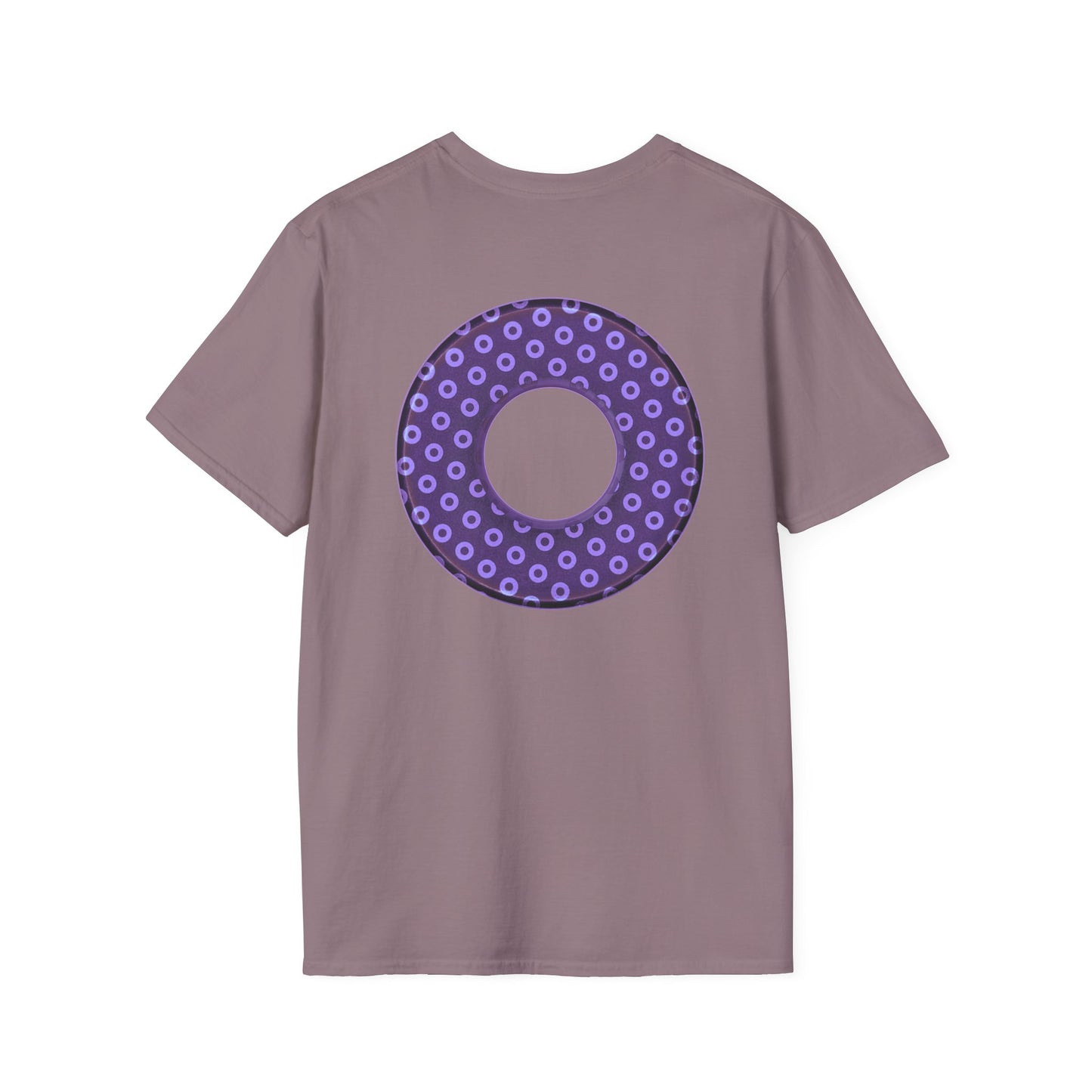Plain Donuts/Unisex Soft-Style - "Plain Electric Paradoxical Donuts" - light purple/dark purple donuts