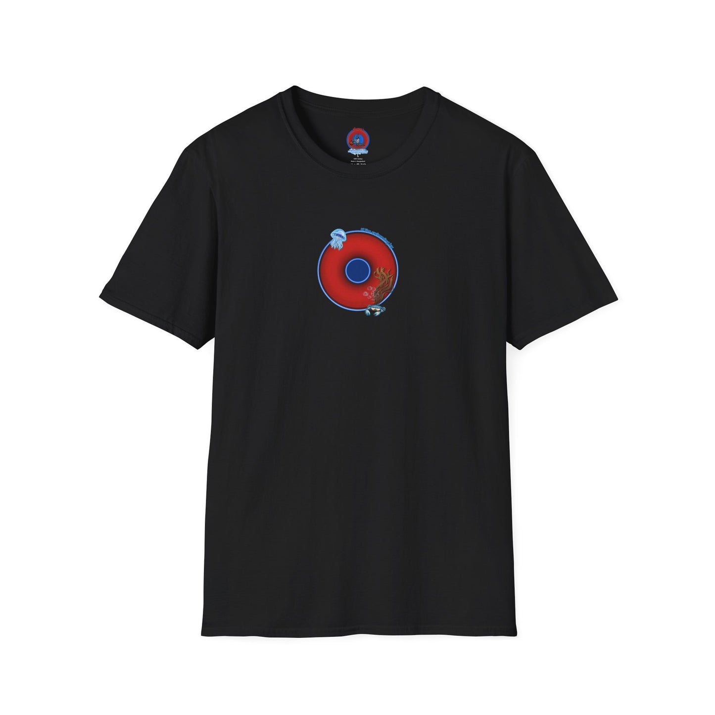 Classic Donut Tee - Unisex Soft-Style - "The Swimmer's Donut" - plump red donut