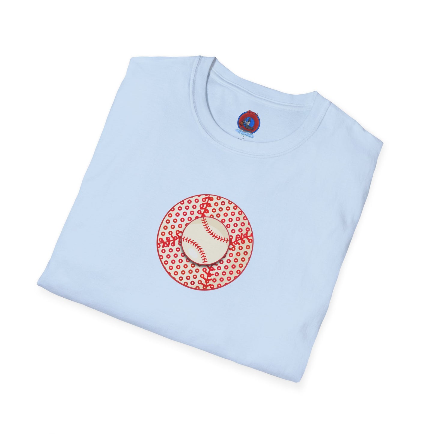 Classic Donut Tee - Unisex Soft-Style - "Phenway Ballpark Donuts" - baseball paradox donut - variant 3