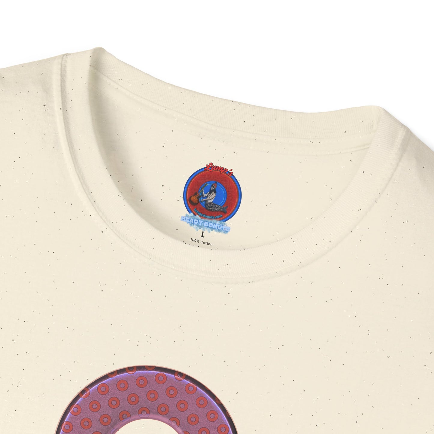 Plain Donuts/Unisex Soft-Style - "Plain Electric Paradoxical Donuts" - pink/mauve donuts