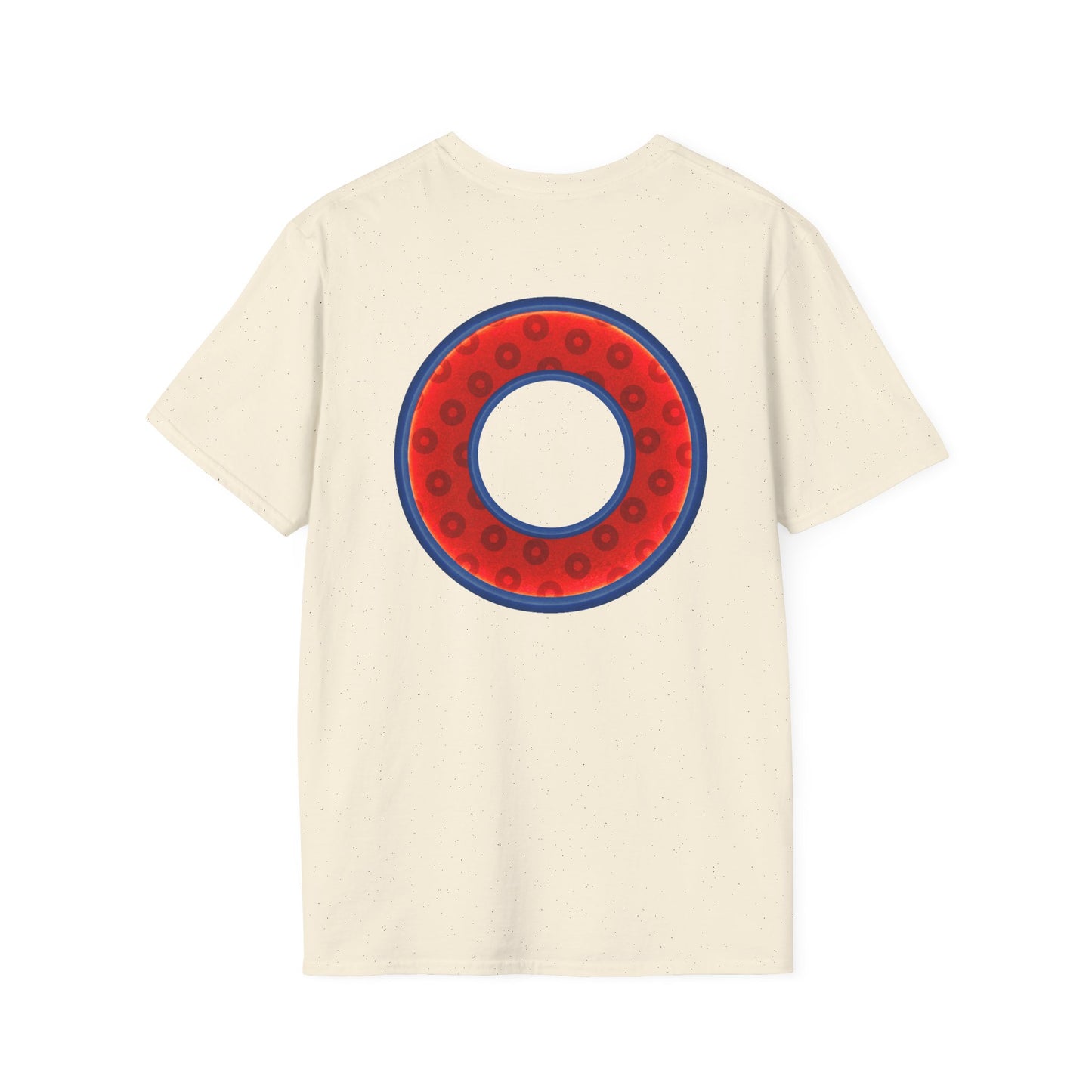 Plain Donuts/Unisex Soft-Style - "Plain Wide Mouthed Paradoxical Donuts" - red/dark blue donuts