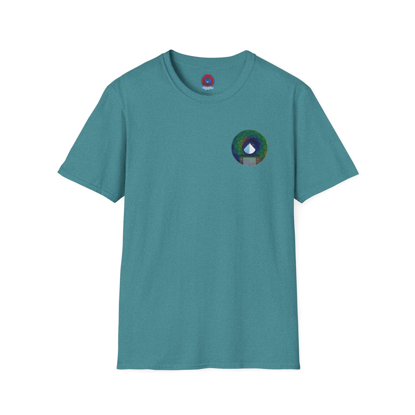 Classic Donut Tee - Unisex Soft-Style - "Limestone Donuts so Large" - variant 8 - green hexadonut w/garage