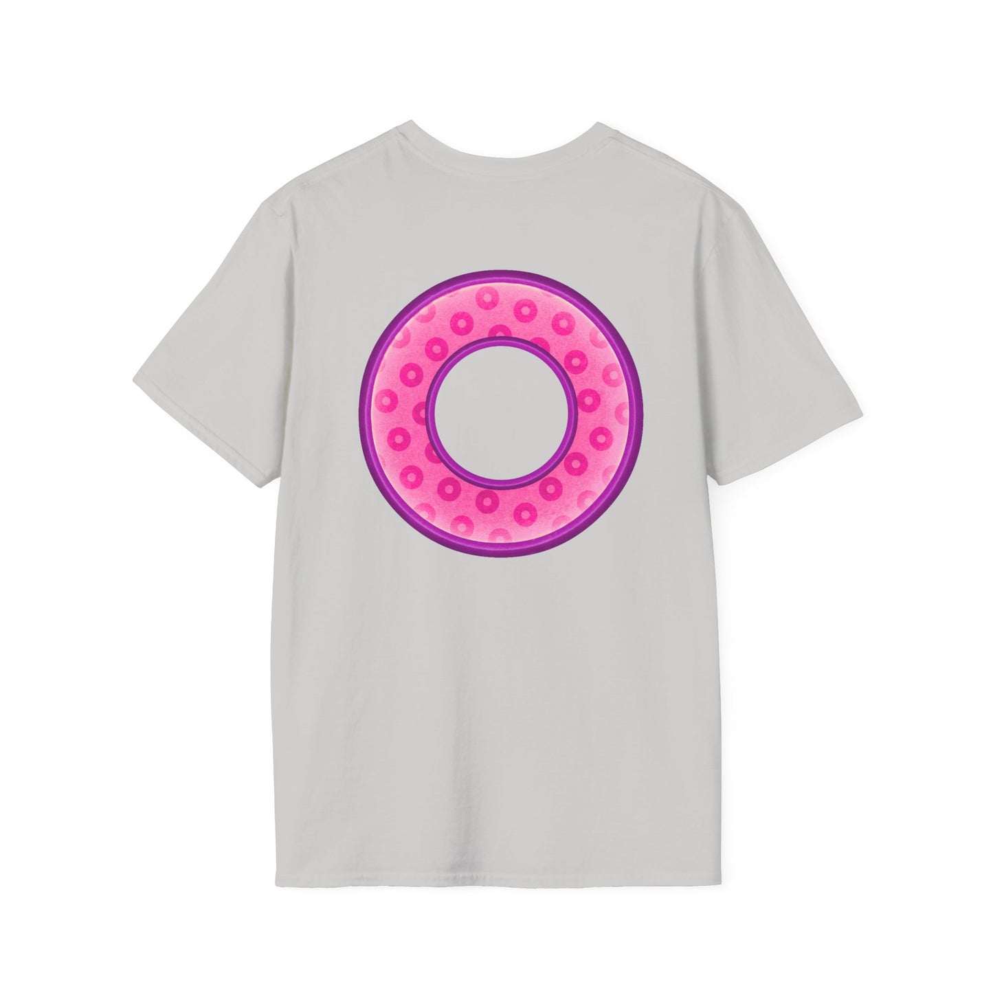 Plain Donuts/Unisex Soft-Style - "Plain Wide Mouthed Paradoxical Donuts" - pink/light purple donuts