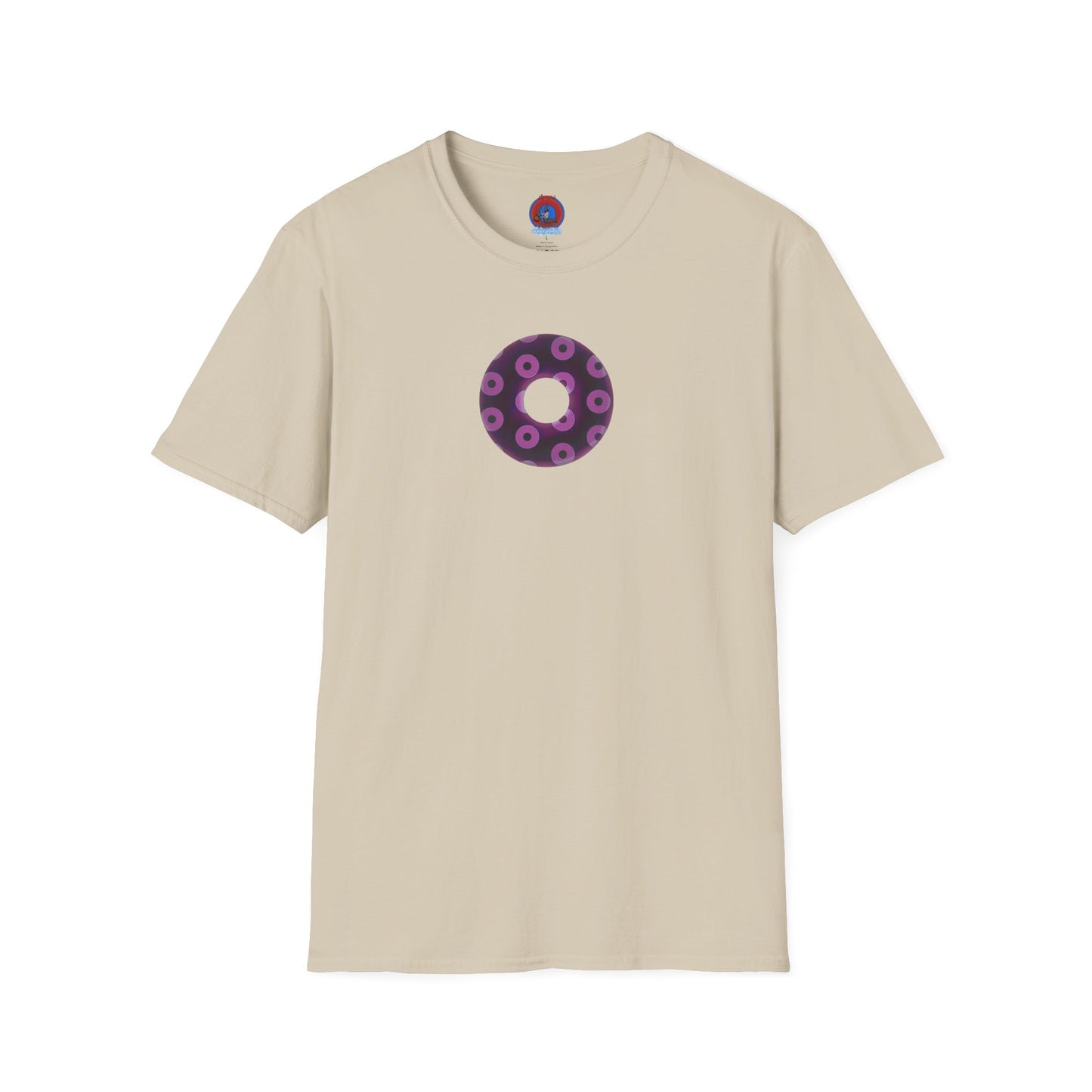 Plain Donuts/Unisex Soft-Style - "Plain Blimpy Paradoxical Donuts" - light purple/red violet donuts