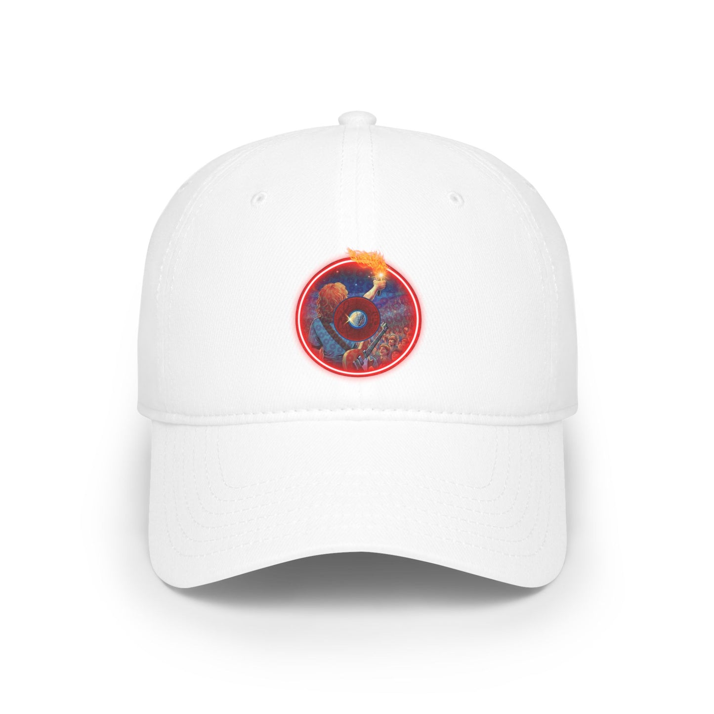 Lumpy Donut Baseball Cap - "Torchbearer's Donut" - pic donut w/
