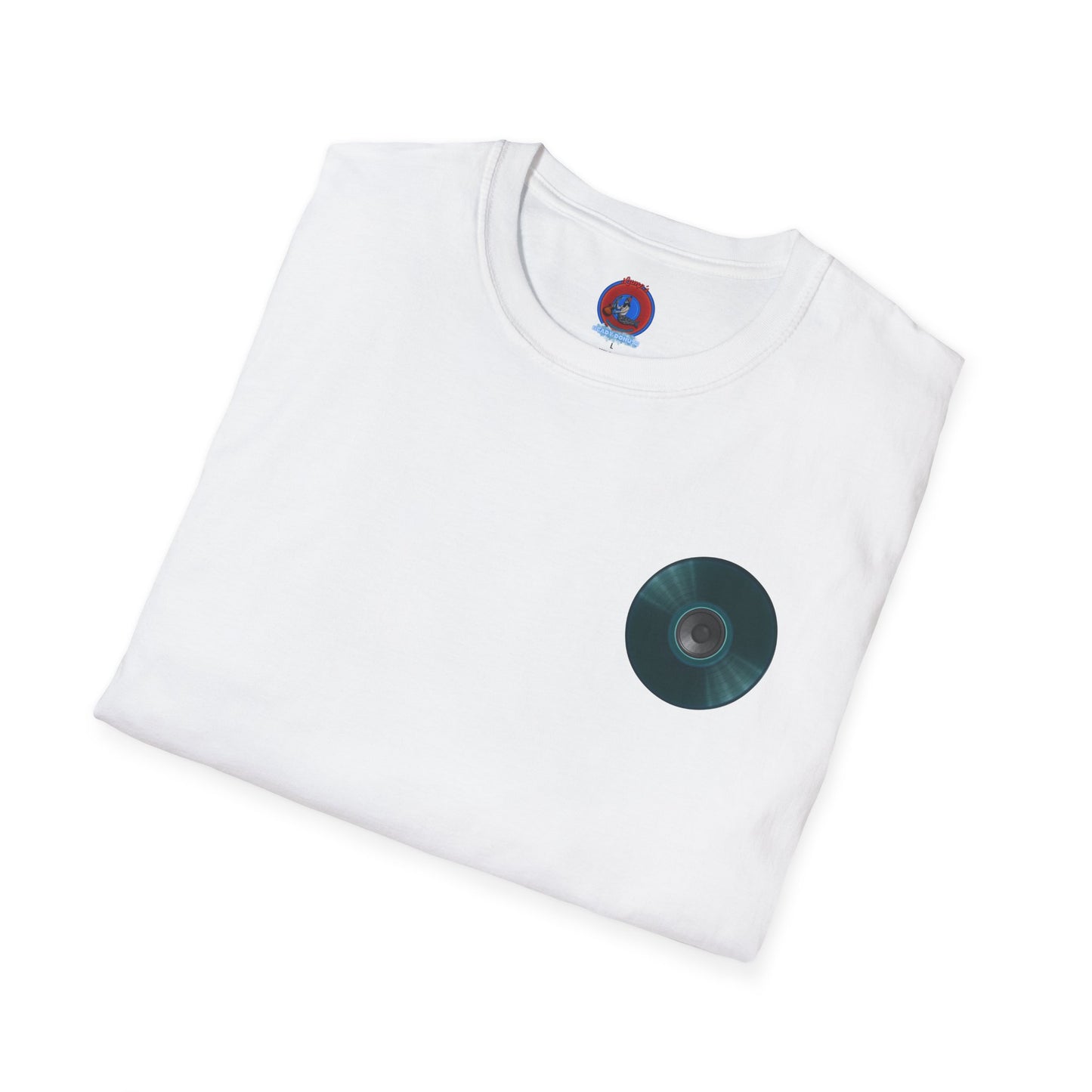 Classic Donut Tee - Unisex Soft-Style - "The Plain Record Donut" - series 1.0 - dark teal green