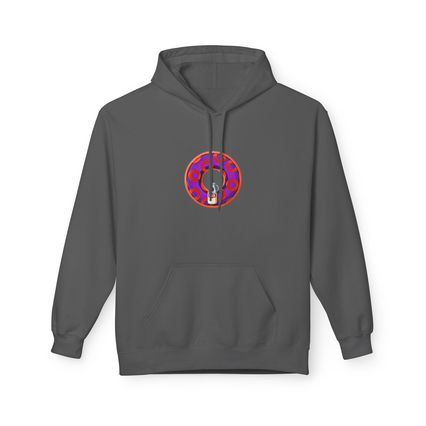 Fleece Harry Hoodies [Midweight Soft-style] - "Wooked Cream Dairy - YEMSG Donut" - blue/blue rustic paradox donut - variant 6