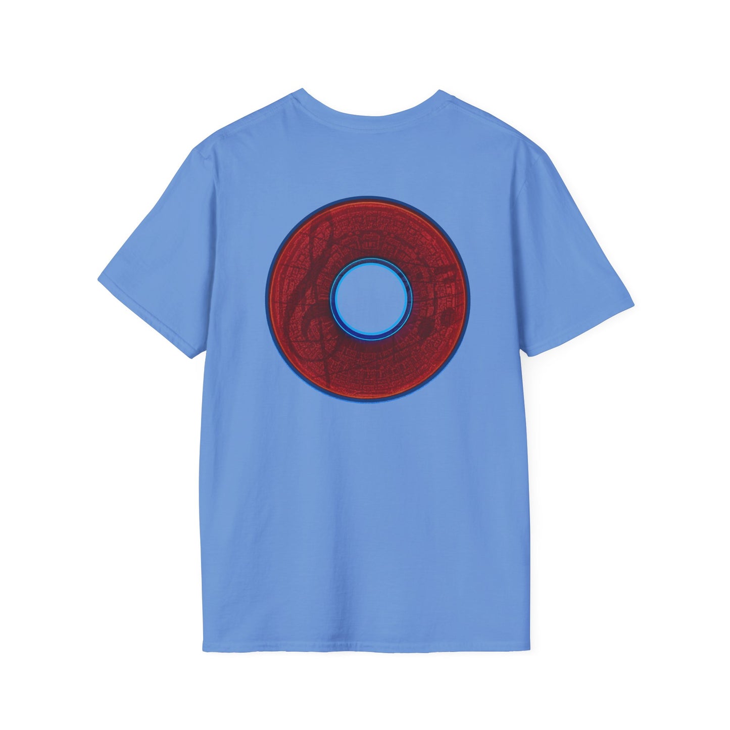 Classic Donut Tee - Unisex Soft-Style - "The Musically Gifted Donut" - red donut - series 1.0