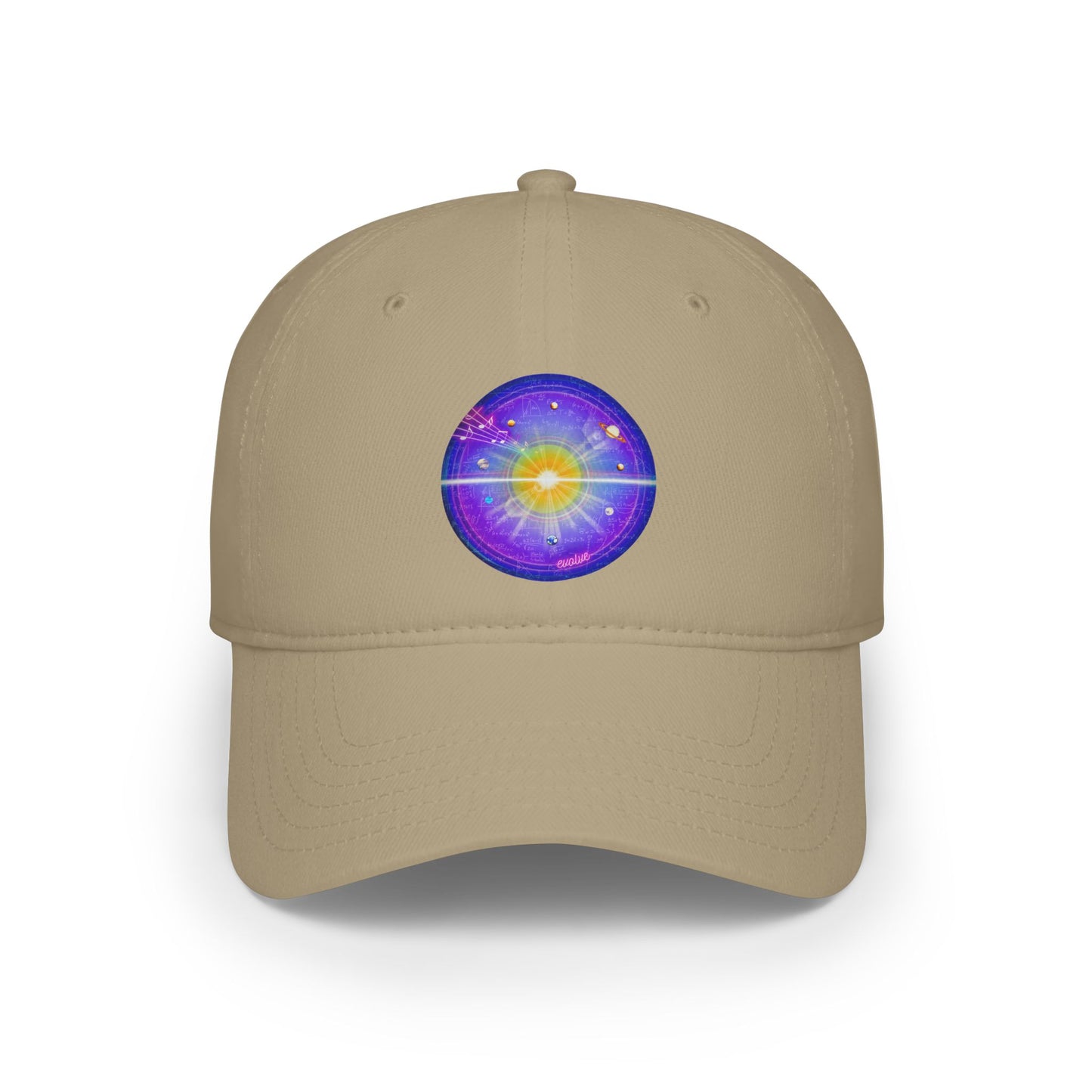 Lumpy Donut Baseball Cap - "The Quite Profound Donut Cap" - vivid purple solar donut w/