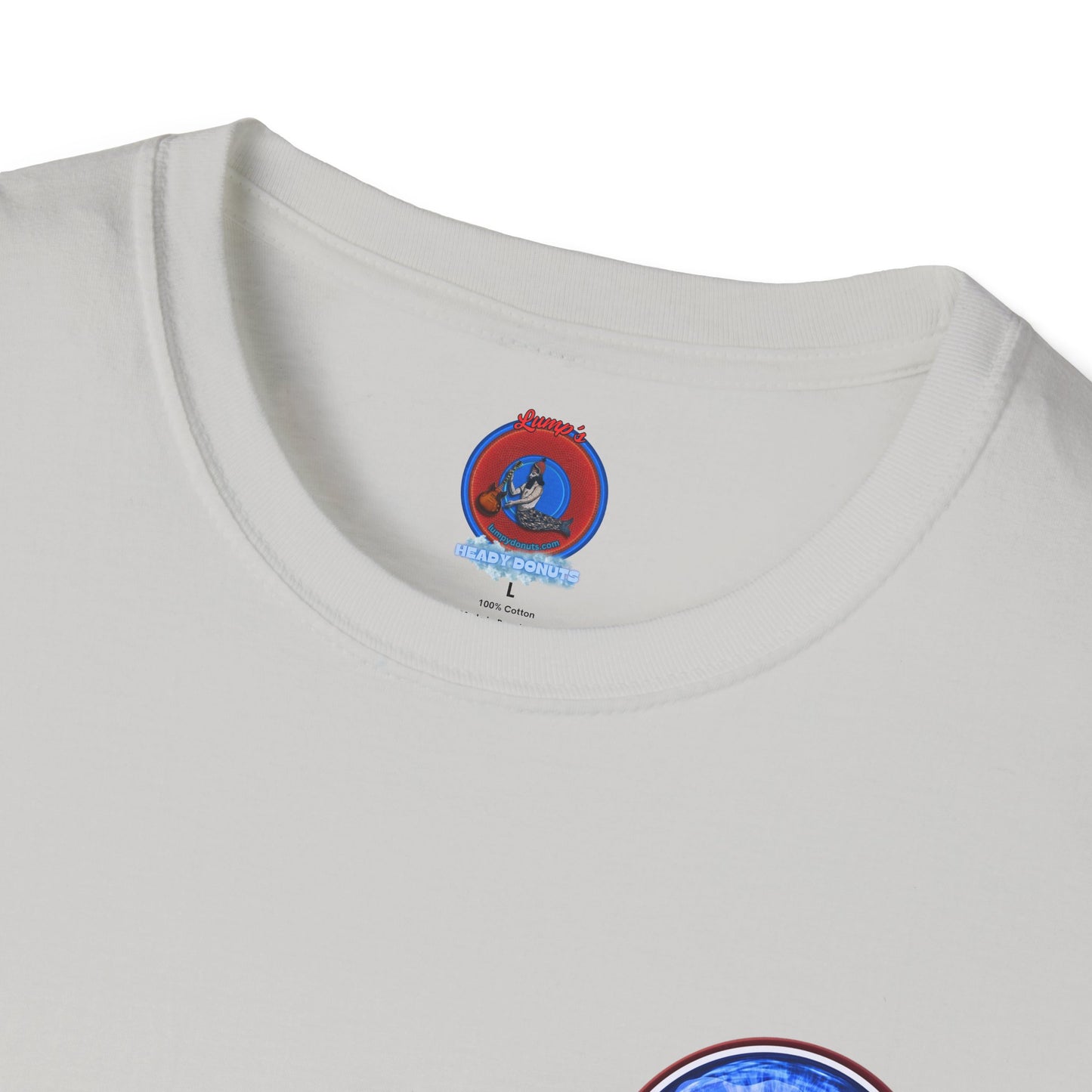 Classic Donut Tee - Unisex Soft-Style - "Wilson's Eyesore Donut Tee" - blue idonut - variant 2