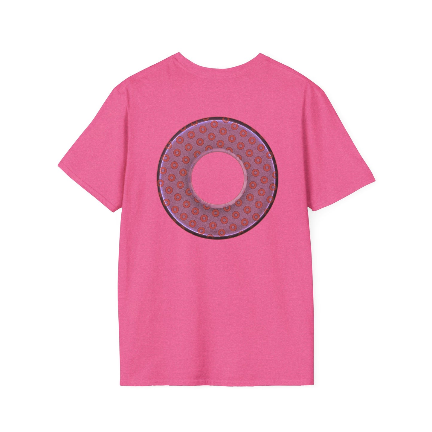 Plain Donuts/Unisex Soft-Style - "Plain Electric Paradoxical Donuts" - pink/mauve donuts