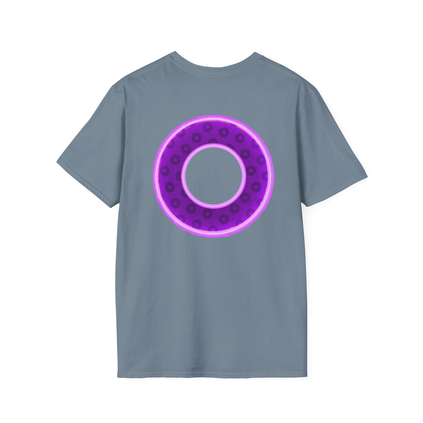 Plain Donuts/Unisex Soft-Style - "Plain Wide Mouthed Paradoxical Donuts" - dark purple/light purple donuts
