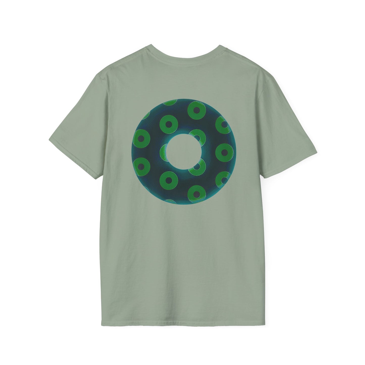 Plain Donuts/Unisex Soft-Style - "Plain Blimpy Paradoxical Donuts" - dark green/light green donuts