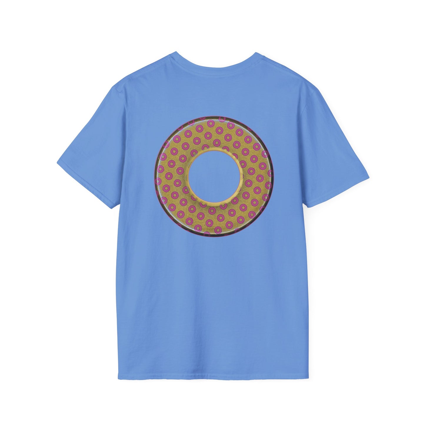 Plain Donuts/Unisex Soft-Style - "Plain Electric Paradoxical Donuts" - gold/pink donuts
