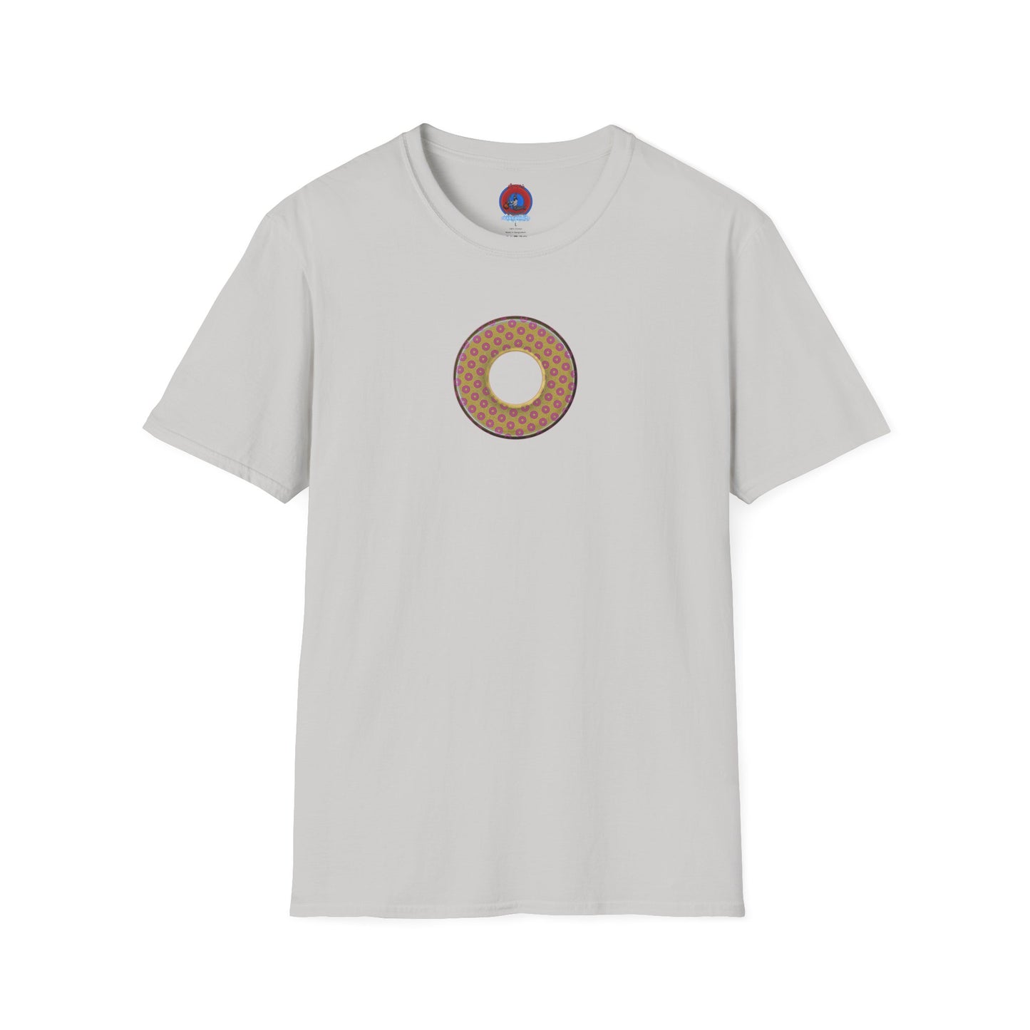 Plain Donuts/Unisex Soft-Style - "Plain Electric Paradoxical Donuts" - gold/pink donuts