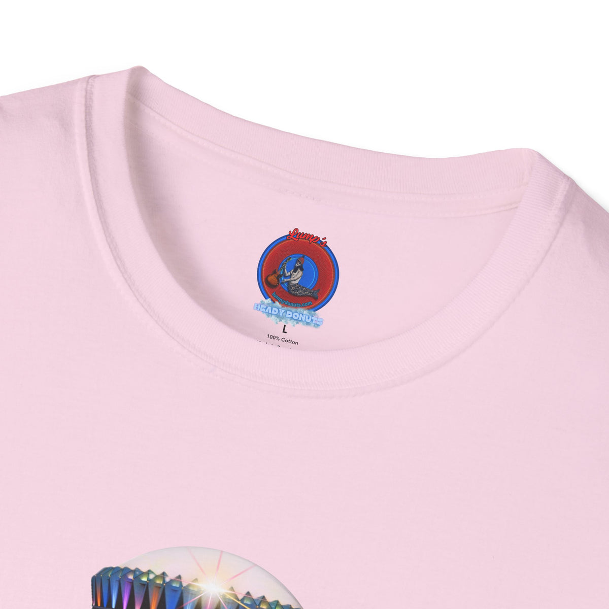 Classic Donut Tee - Unisex Soft-Style - "Donuts now Served on the Mothership" - series 1.0  - variant 6  - tractor-beamed donut