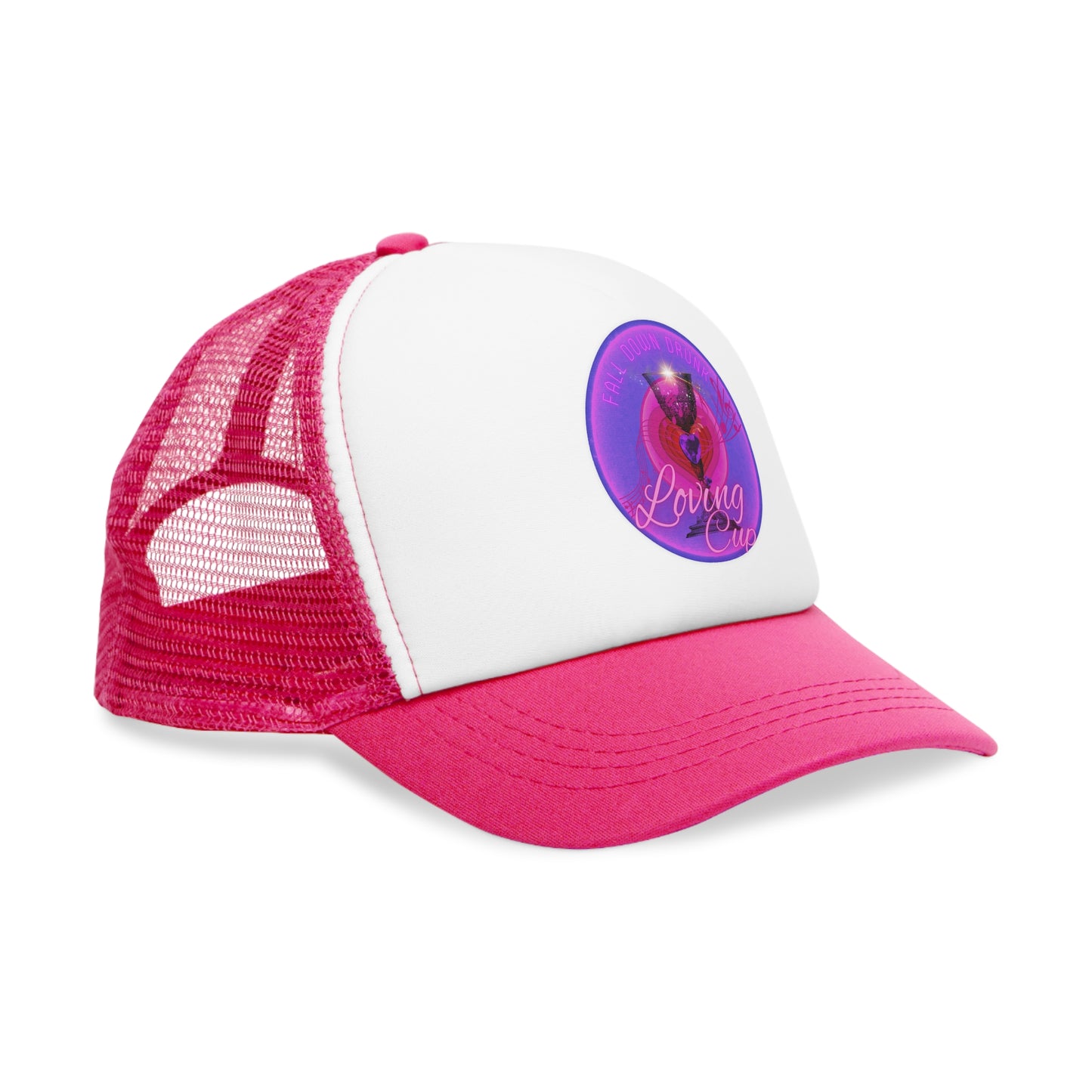 Lumpy Trucker Hat - "The Loving Hat" - purple/magenta donut [*Charity Donut]