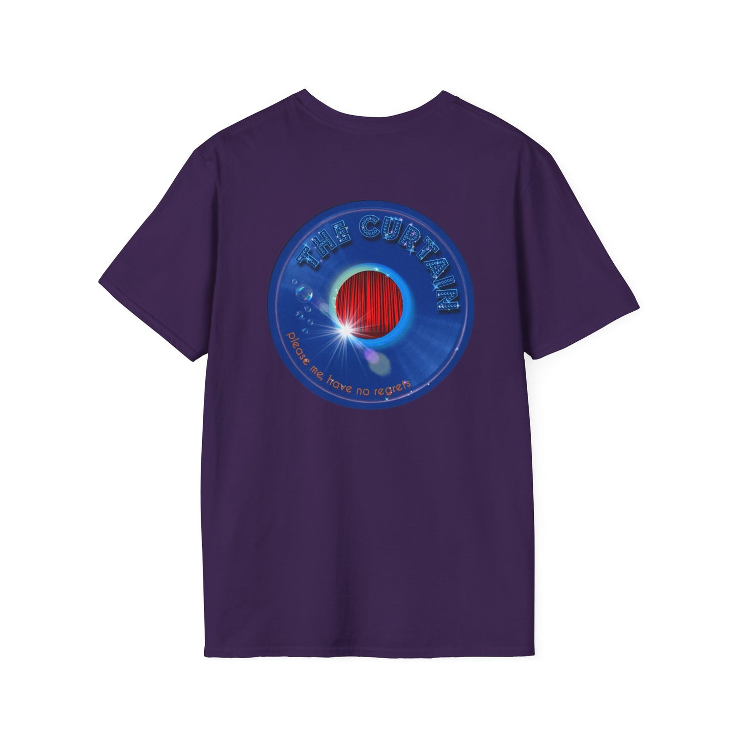 Classic Donut Tee - Unisex Soft-Style - "The Donut Without" - series 1.0  - variant 1 - blue donut