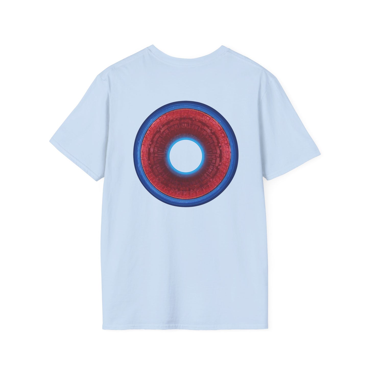 Classic Donut Tee - Unisex Soft-Style - "Homer's Perfect Donut" - series 1.0  - variant 1 - dark blue edging & hole