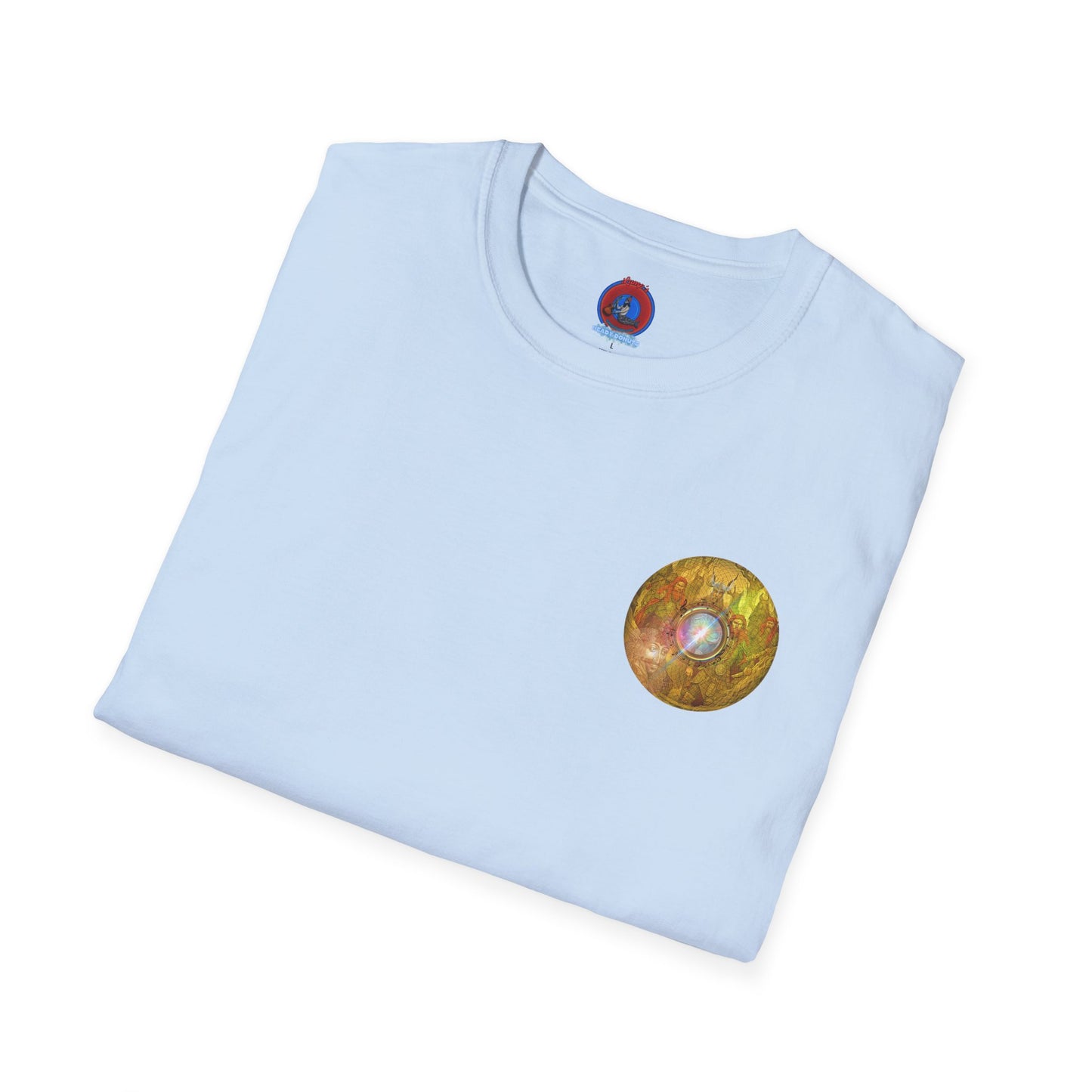 Classic Donut Tee - Unisex Soft-Style - "Vlad's Royal Donut Stash" - golden symmetrical donut