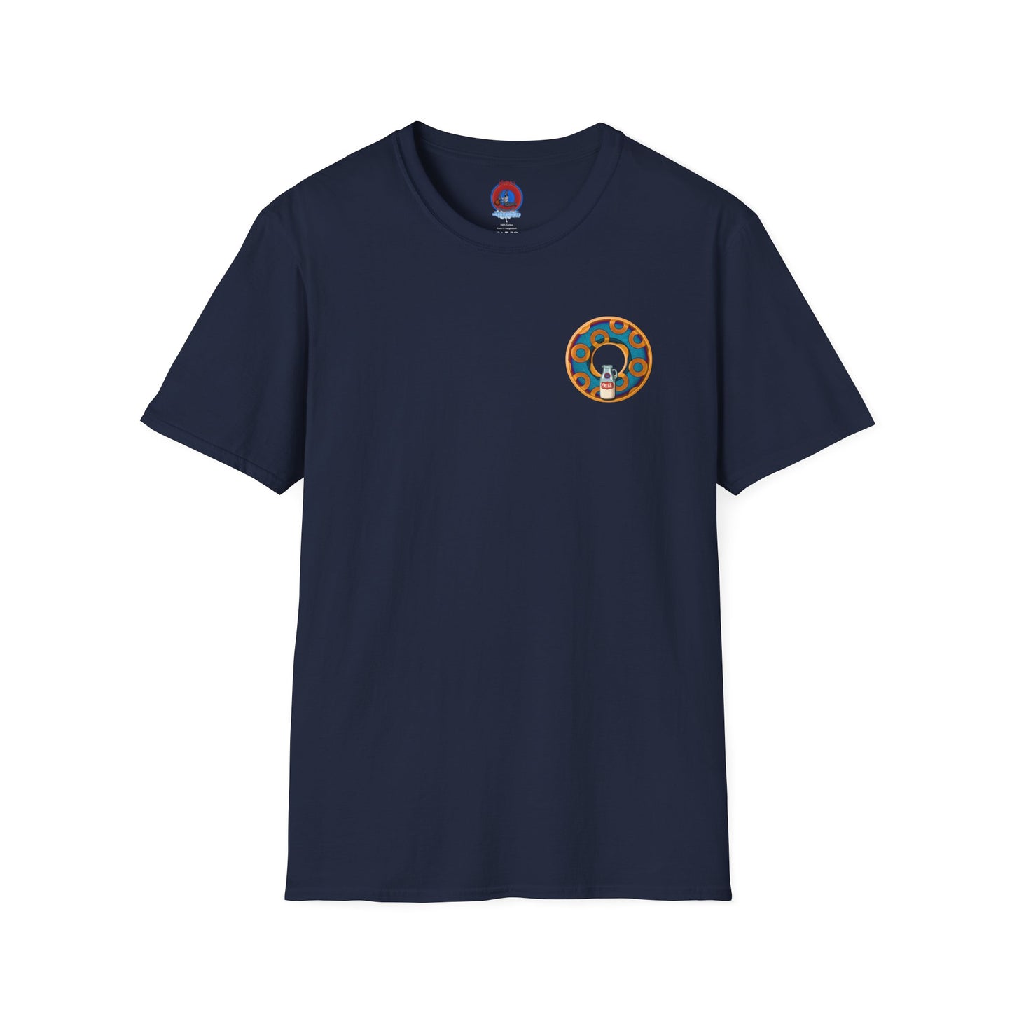 Classic Donut Tee - Unisex Soft-Style - "Wooked Cream - YEMSG Donut " -purple/red rustic paradox donut - variant 4
