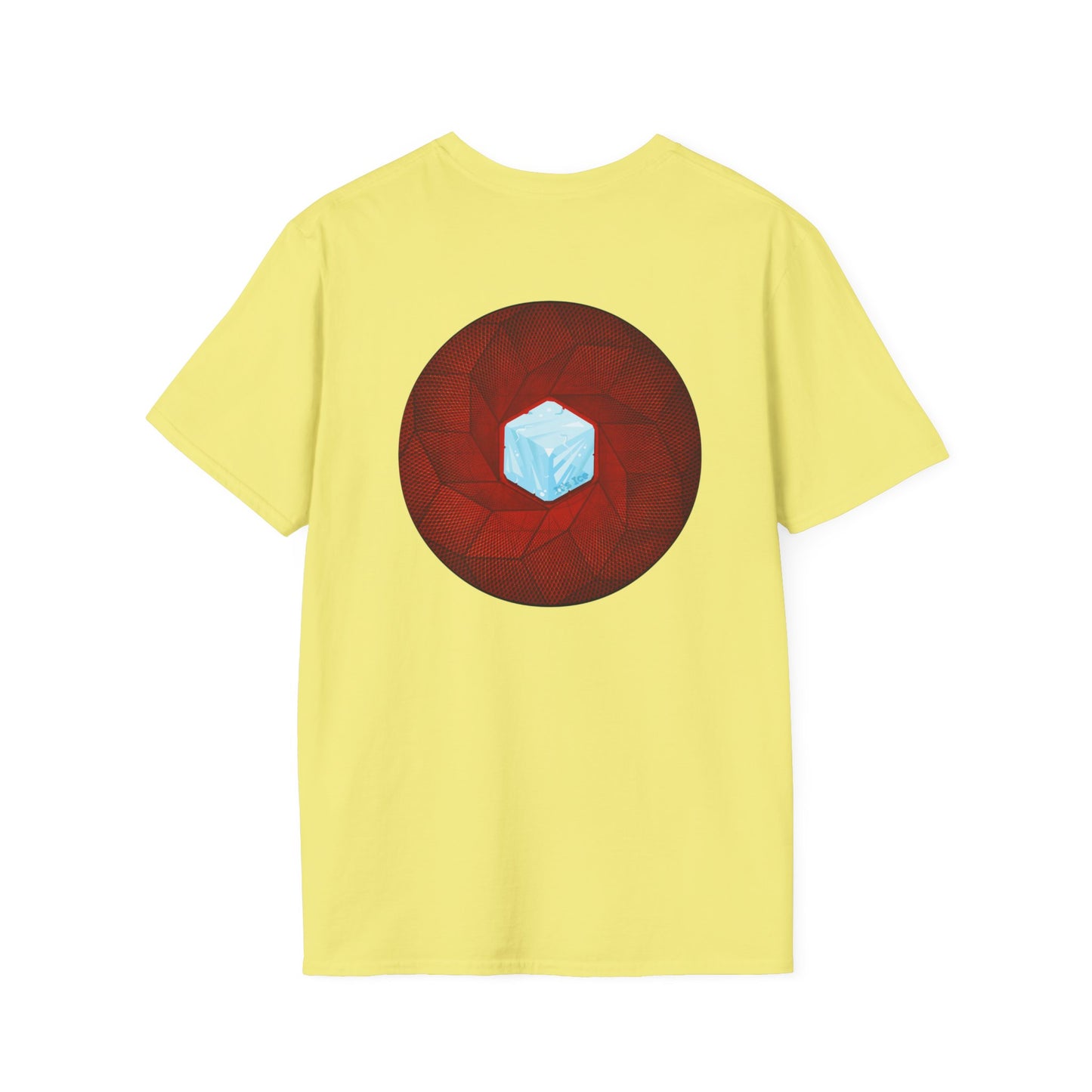 Classic Donut Tee - Unisex Soft-Style - "It's Ice... Cube's Donut" - variant 1 - red cubed donut