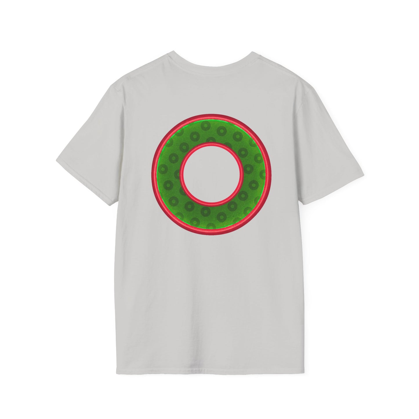 Plain Donuts/Unisex Soft-Style - "Plain Wide Mouthed Paradoxical Donuts" - Irish green/red donuts