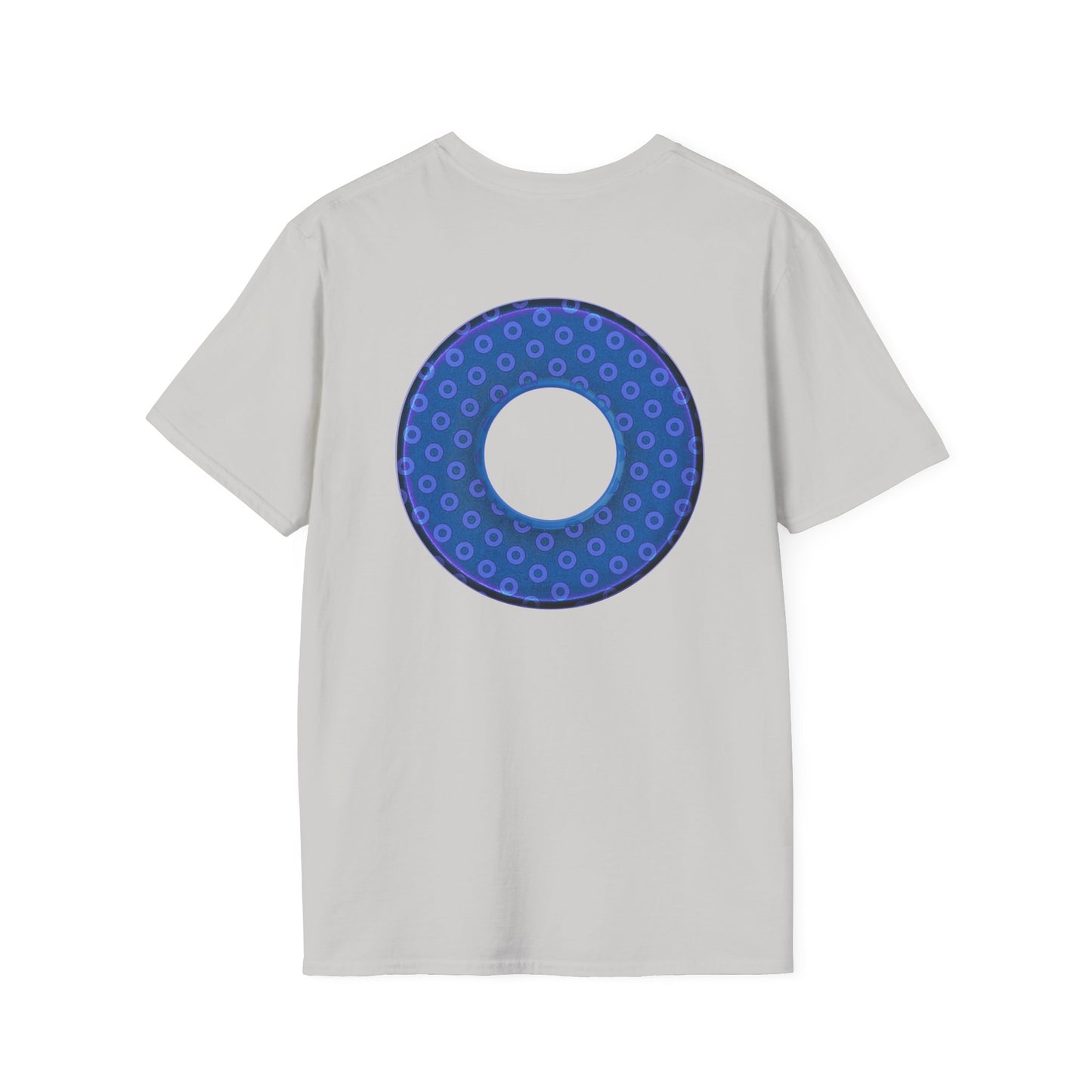 Plain Donuts/Unisex Soft-Style - "Plain Electric Paradoxical Donuts" - light purple/dark blue donuts