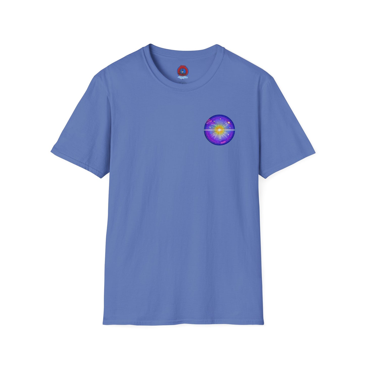 Classic Donut Tee - Unisex Soft-Style - "The Quite Profound Donut" - series 1.0  - blue/purple/magenta donut
