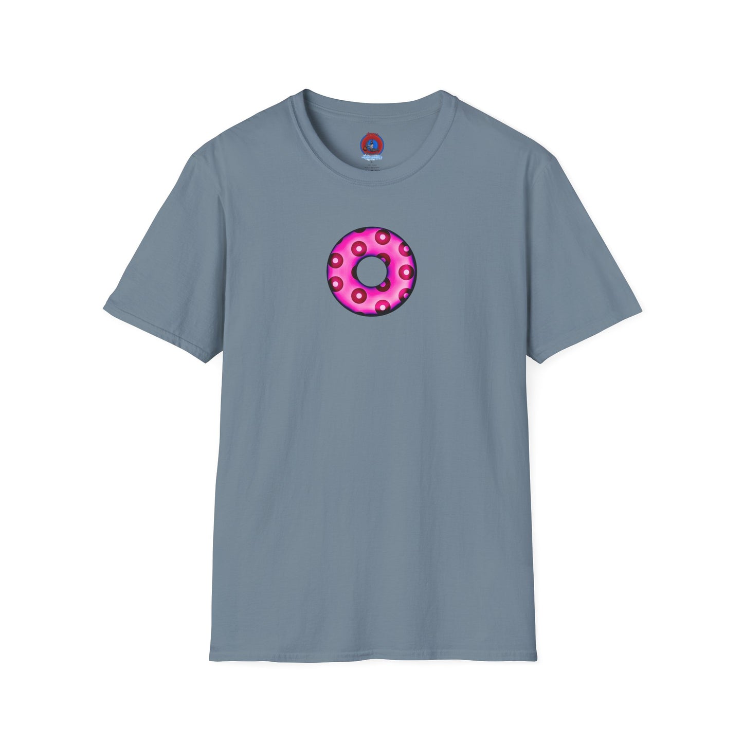 Plain Donuts/Unisex Soft-Style - "Plain Blimpy Paradoxical Donuts" - bright magenta/red donuts