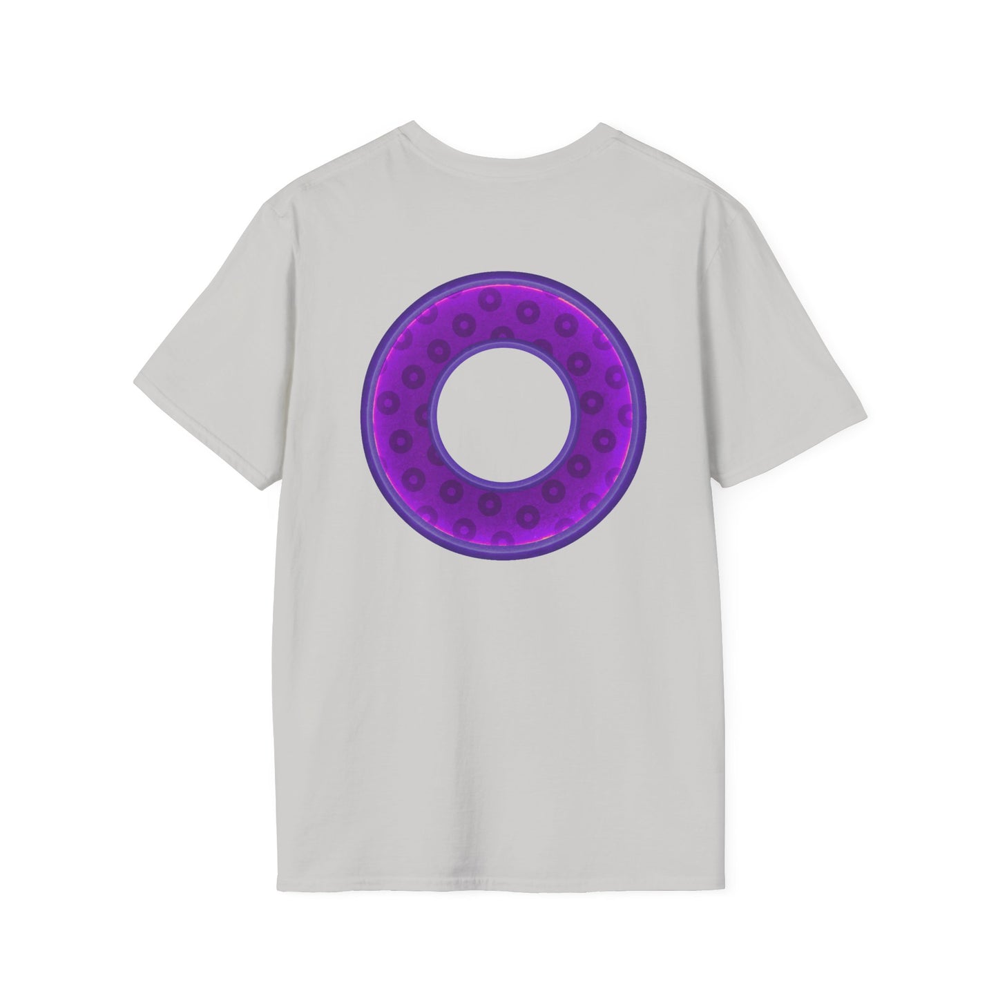 Plain Donuts/Unisex Soft-Style - "Plain Wide Mouthed Paradoxical Donuts" - purple/dark purple donuts