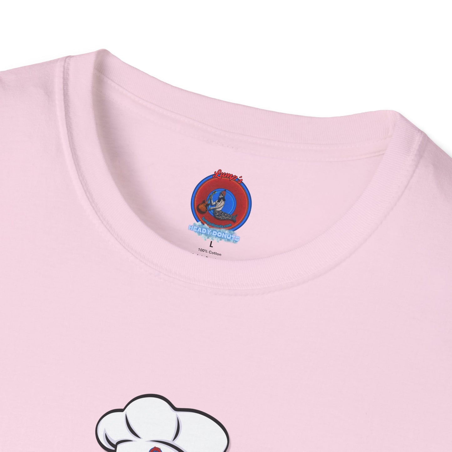 Classic Donut Tee - Unisex Soft-Style - "My Phriend the Donut" - plump vivid red donut