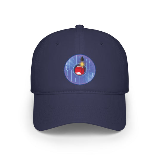 Donut Baseball Cap - "Harry Unofficial Donut Cap" - variant 4 - vivid violet/blue donut w/words