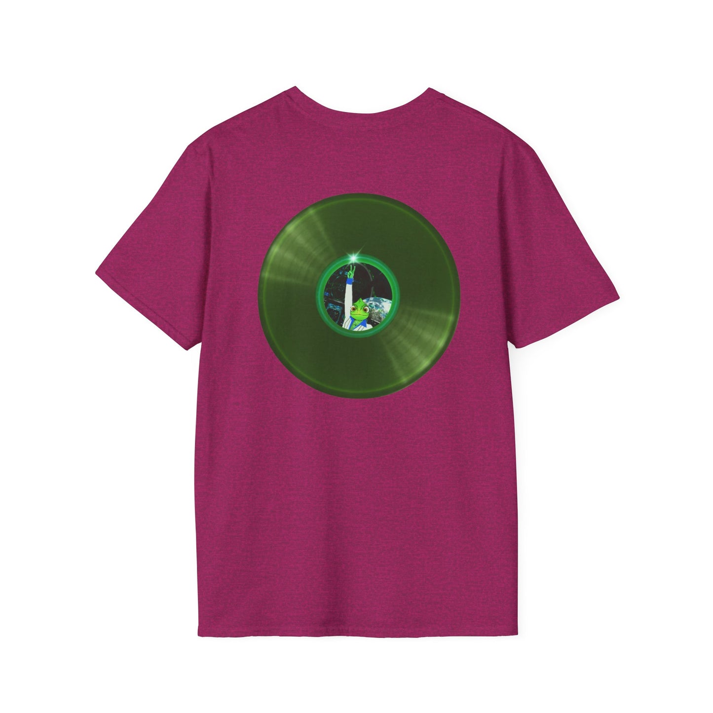 Classic Donut Tee - Unisex Soft-Style - "Rutherford's Staying Alive" - series 1.0 - variant 2 - green donut