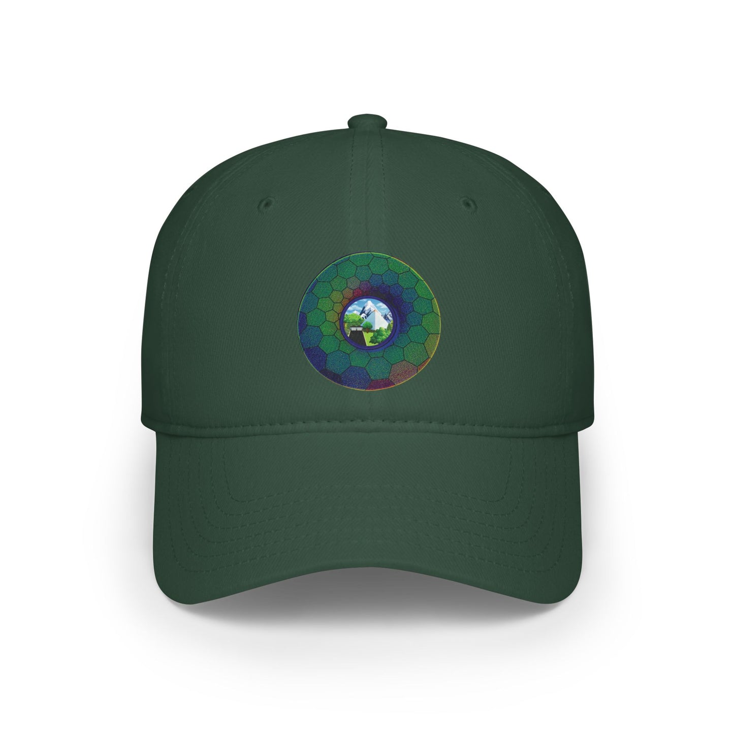 Lumpy Donut Baseball Cap - "Mansions of South Park" - variant 1 - green hexadonut w/