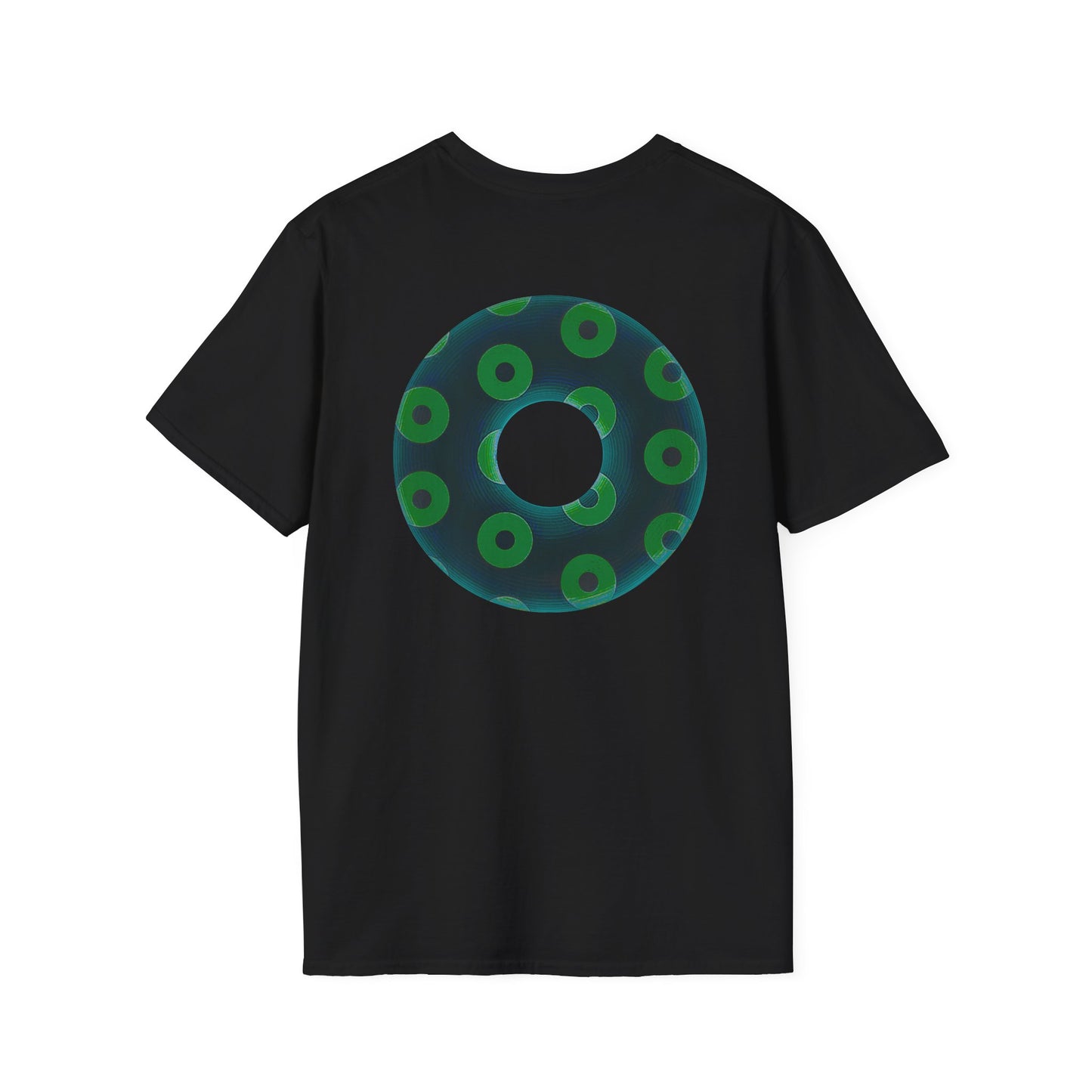 Plain Donuts/Unisex Soft-Style - "Plain Blimpy Paradoxical Donuts" - dark green/light green donuts