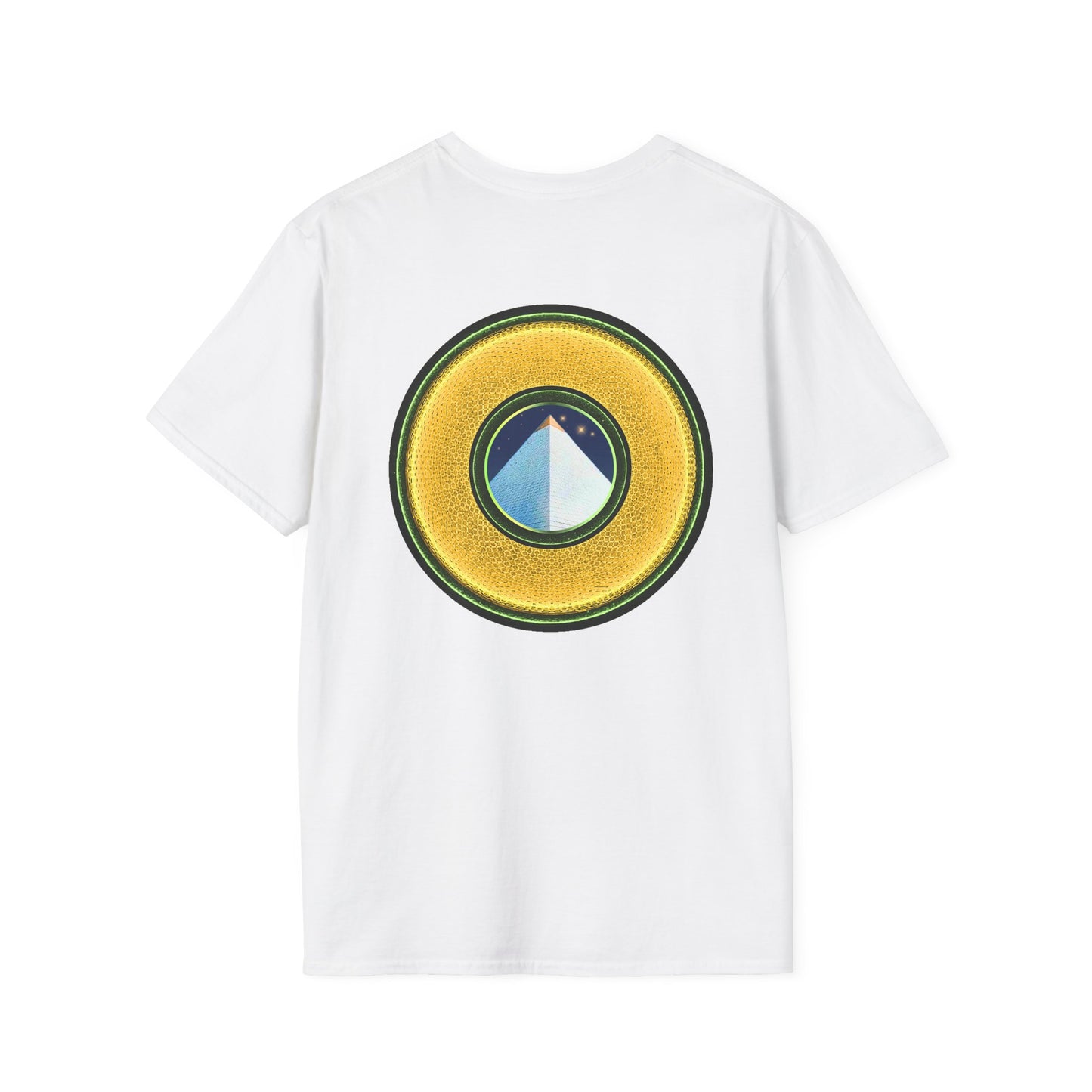 Classic Donut Tee - Unisex Soft-Style - "Limestone Donuts so Large" - variant 3 - golden donut