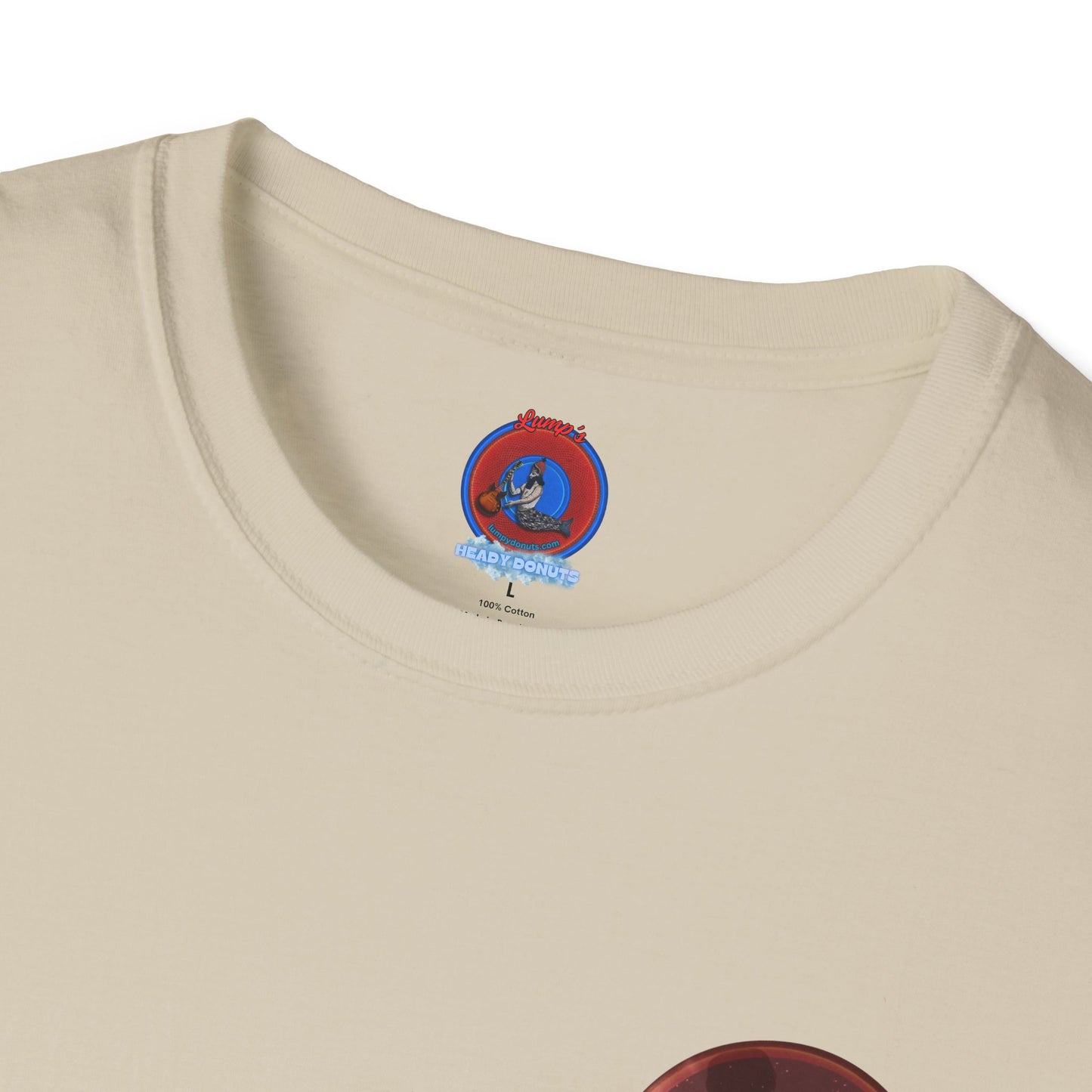 Classic Donut Tee - Unisex Soft-Style - "The Unofficial Bowie, MD Donut" - series 1.0 - crimson donut