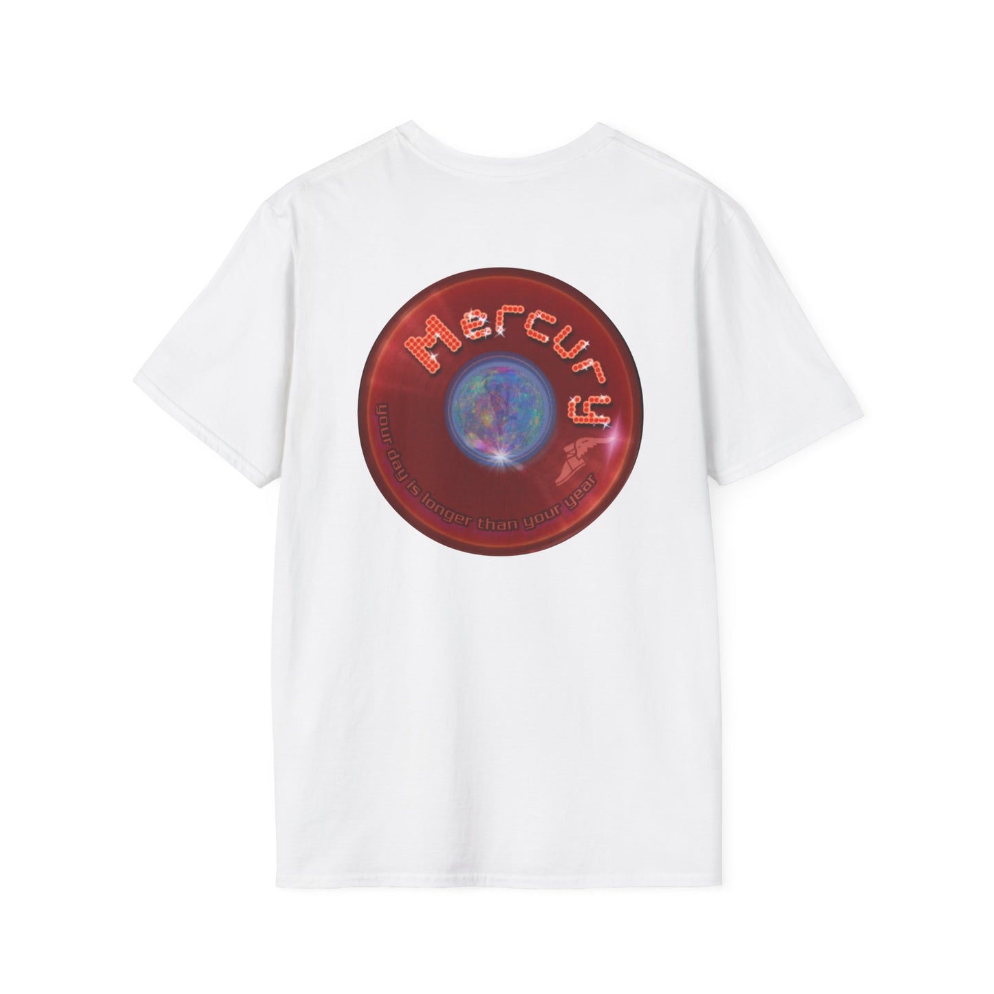 Classic Donut Tee - Unisex Soft-Style - "Donuts of the Gods" - series 1.0 - variant 5 - red donut
