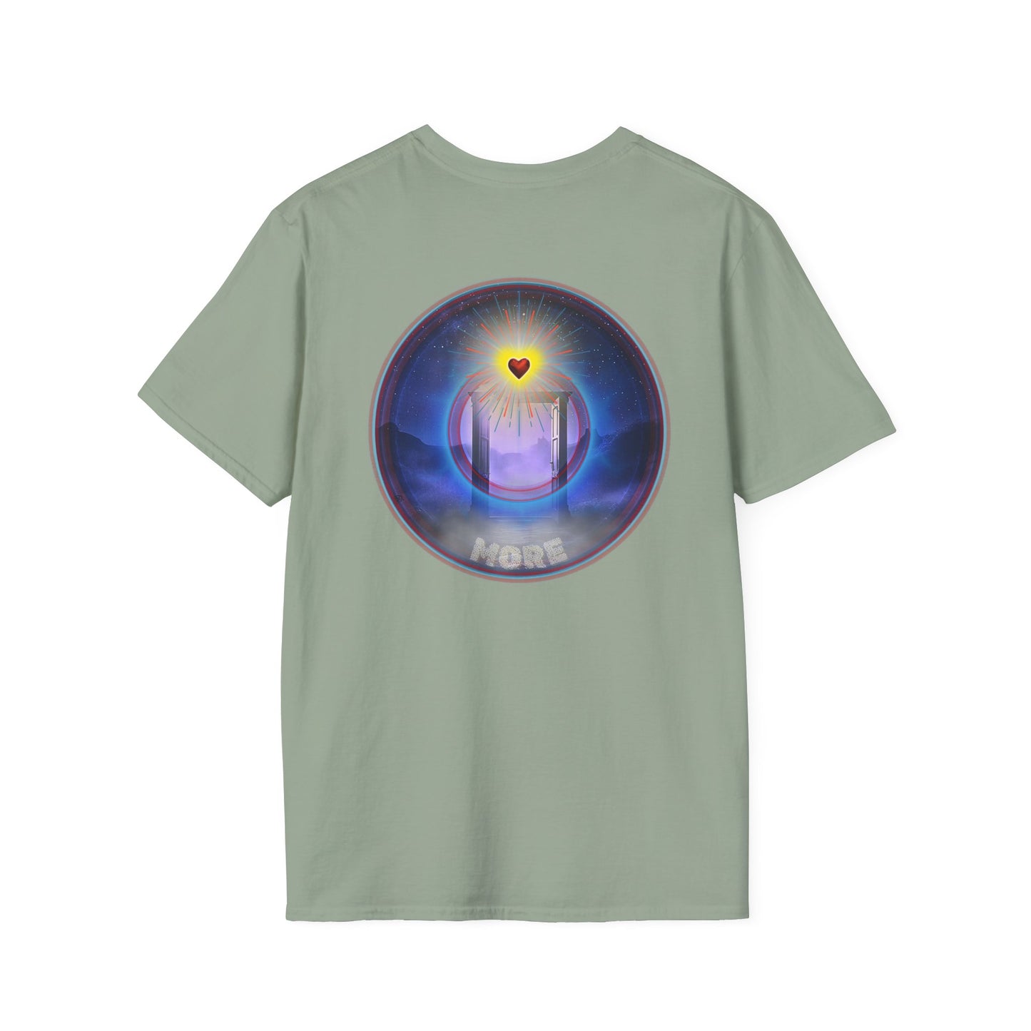 Classic Donut Tee - Unisex Soft-Style - "The More Charitable Donut" - series 1.0  - variant 2 - w/bling - [*50% to general charity fund]