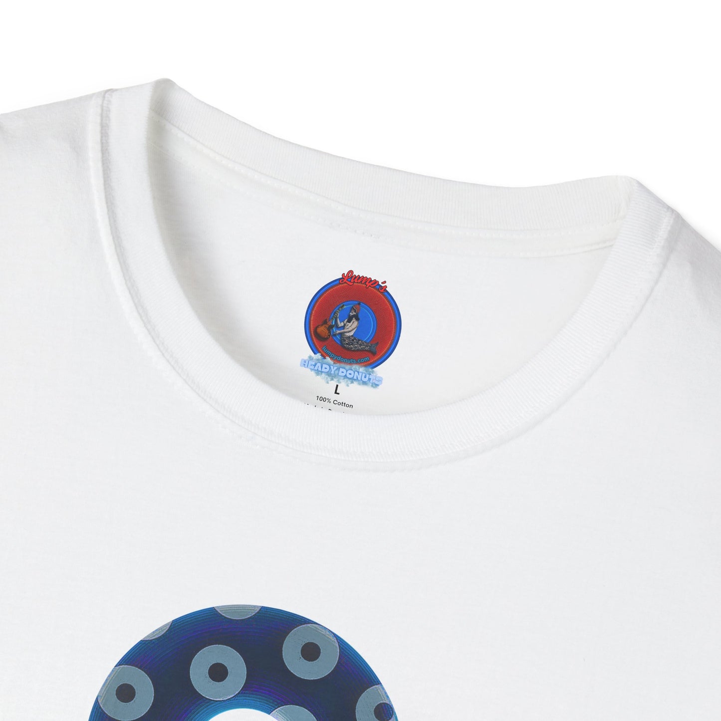 Plain Donuts/Unisex Soft-Style - "Plain Blimpy Paradoxical Donuts" - dark blue/gray donuts