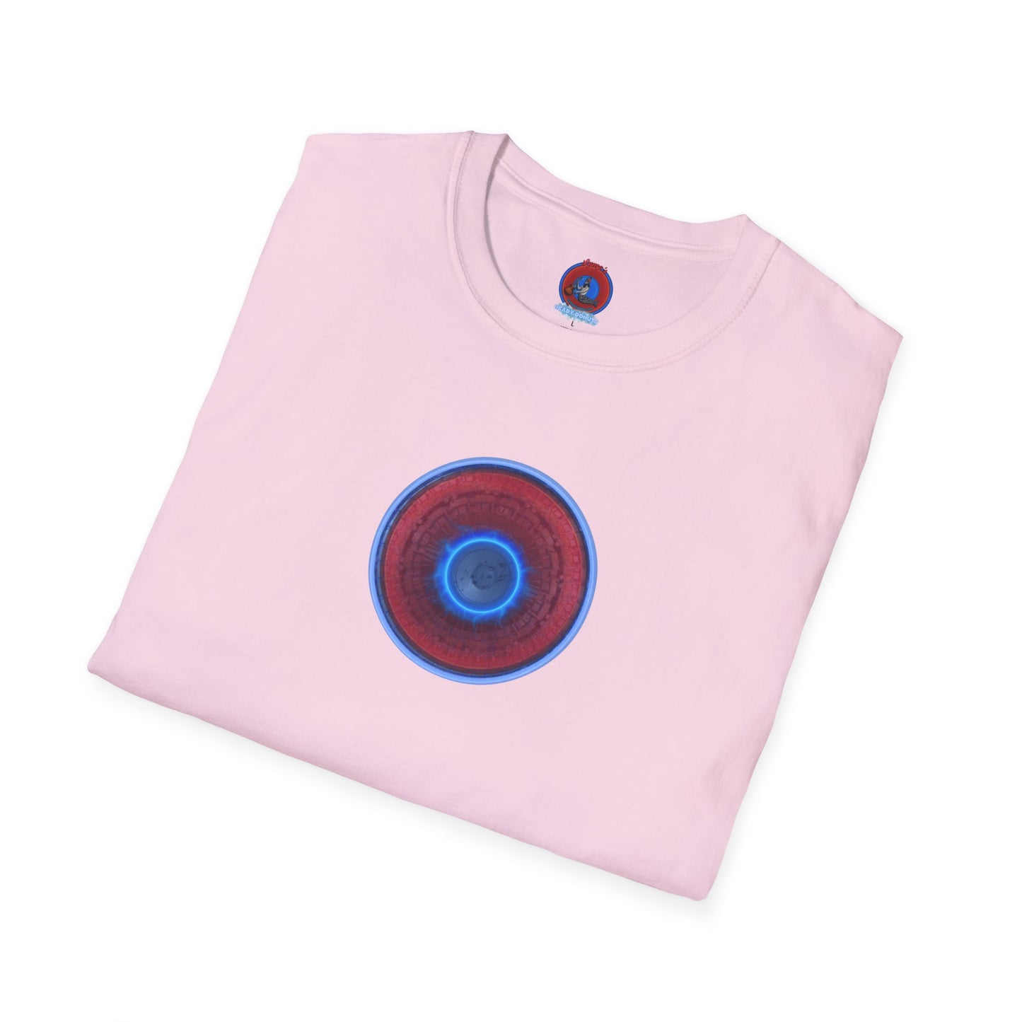 Classic Donut Tee - Unisex Soft-Style - "Homer's Pefect Donut" - series 1.0  - variant 3 - light blue edging