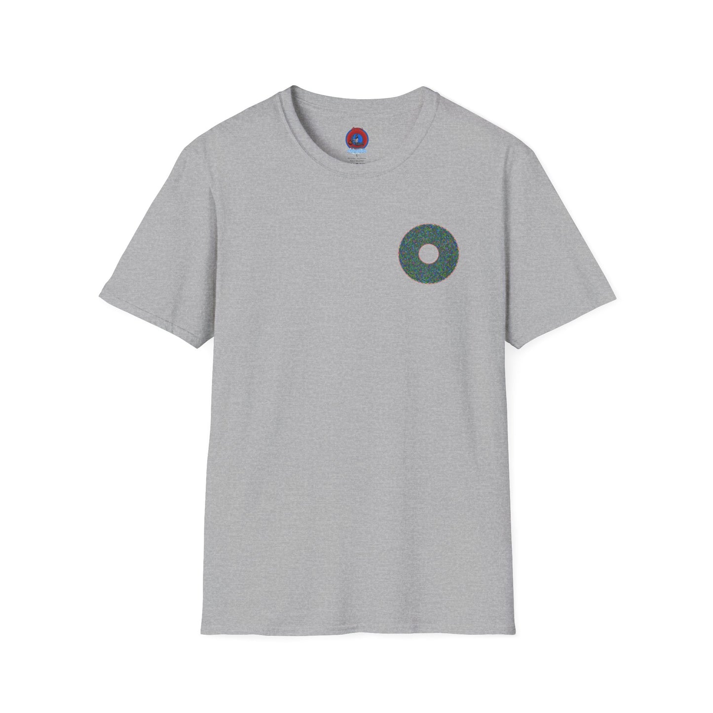 Donut Classic Donut Tee - Unisex Soft-Style - "The Pixilated Donut" - series 1.0 - multi-color donut