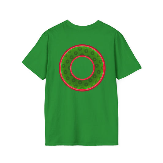 Plain Donuts/Unisex Soft-Style - "Plain Wide Mouthed Paradoxical Donuts" - Irish green/red donuts