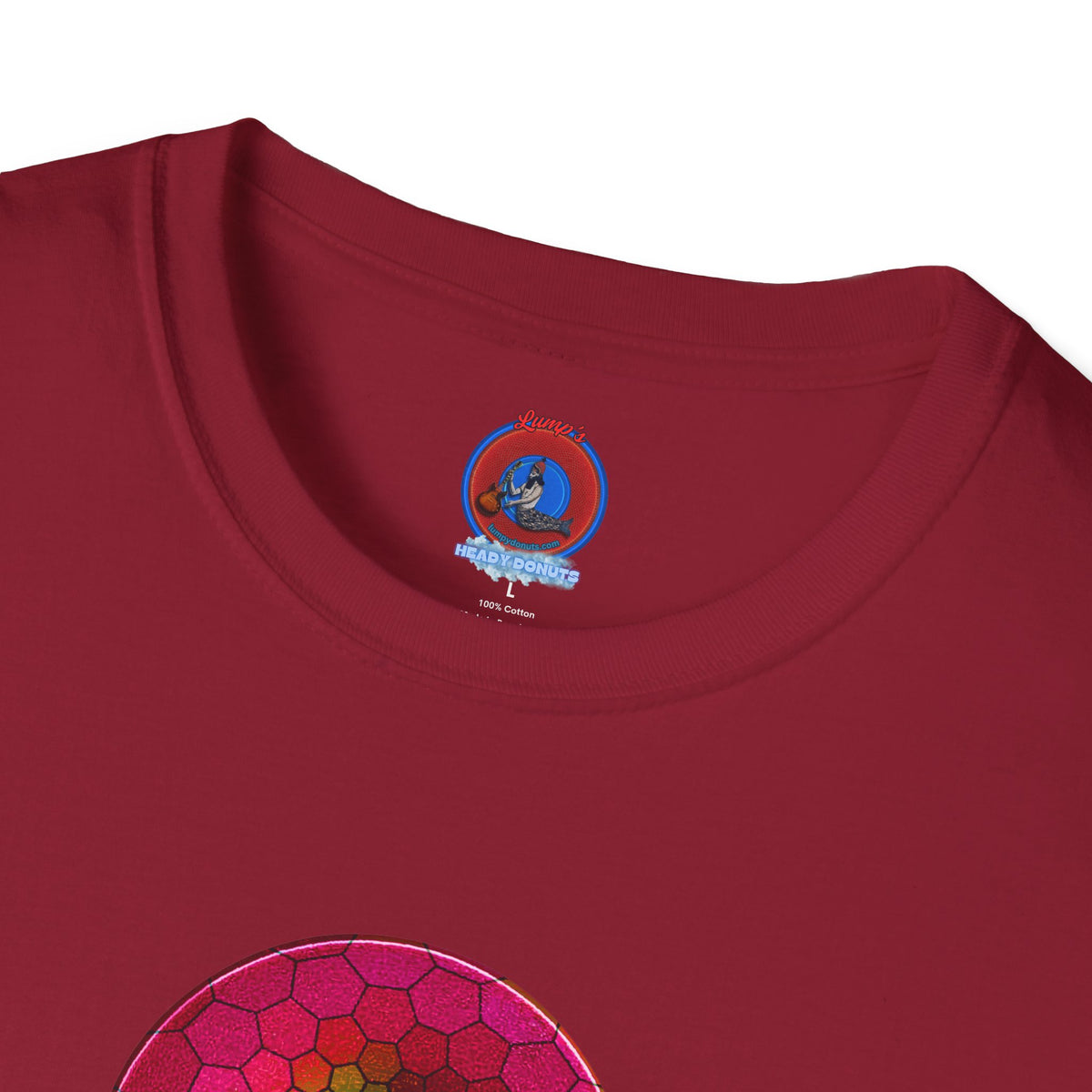 Classic Donut Tee - Unisex Soft-Style - "Limestone Donuts so Large" - variant 6 - green hexadonut