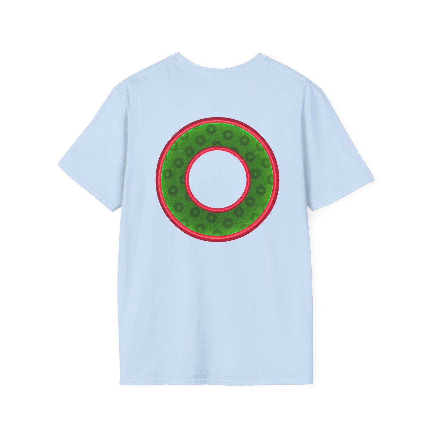 Plain Donuts/Unisex Soft-Style - "Plain Wide Mouthed Paradoxical Donuts" - Irish green/red donuts