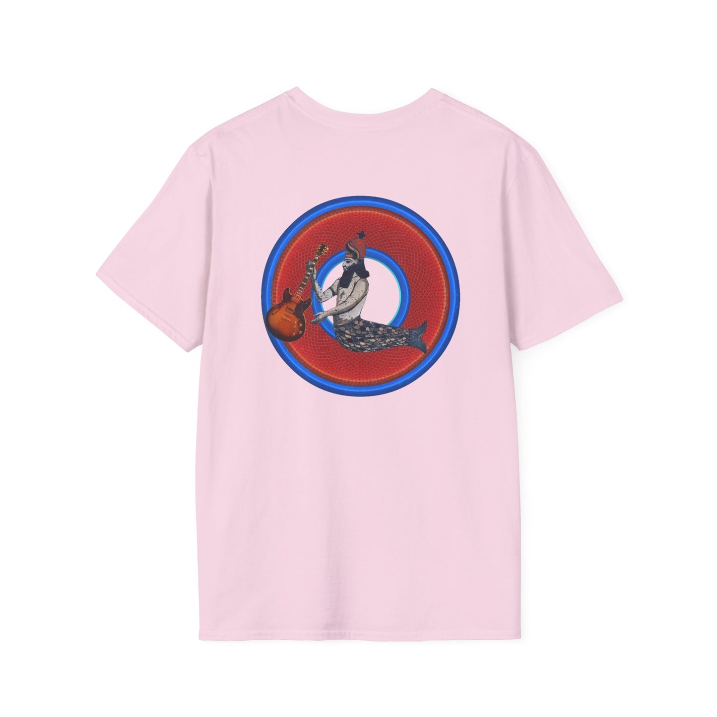 Classic Donut Tee - Unisex Soft-Style - "Doggone Dagon Donut - the Original Fish Head" - series 1.0  - red/blue donut